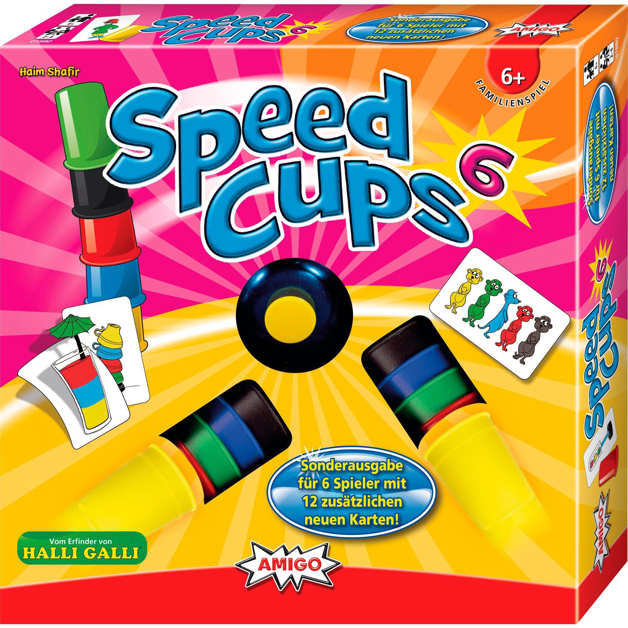 AMIGO Spiel Amigo Speed Cups 6, Geschicklichkeitsspiel