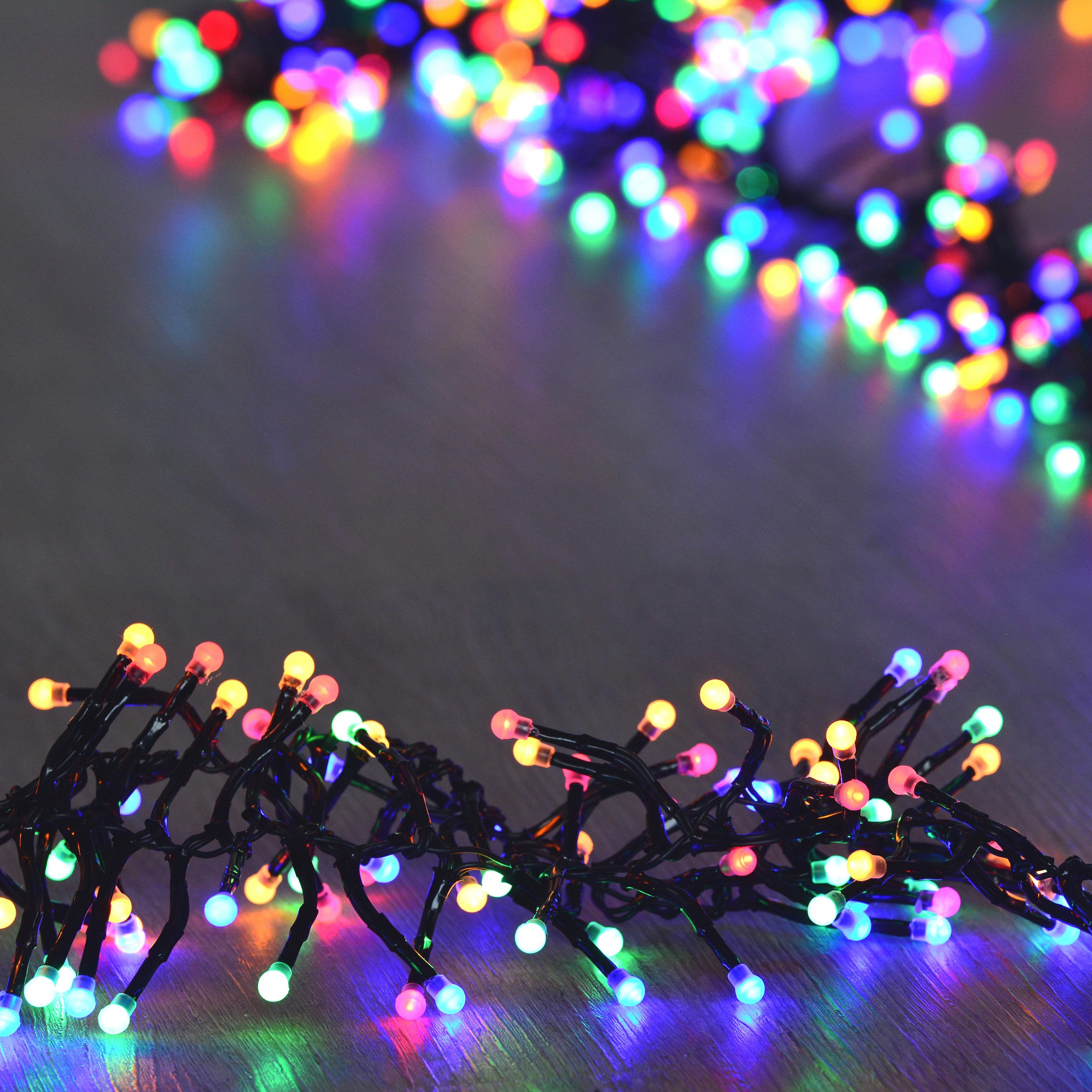 INtrenDU LED-Lichterkette Lichterkette bunt 768LED 5,5m mit Beleuchtungsprogrammen