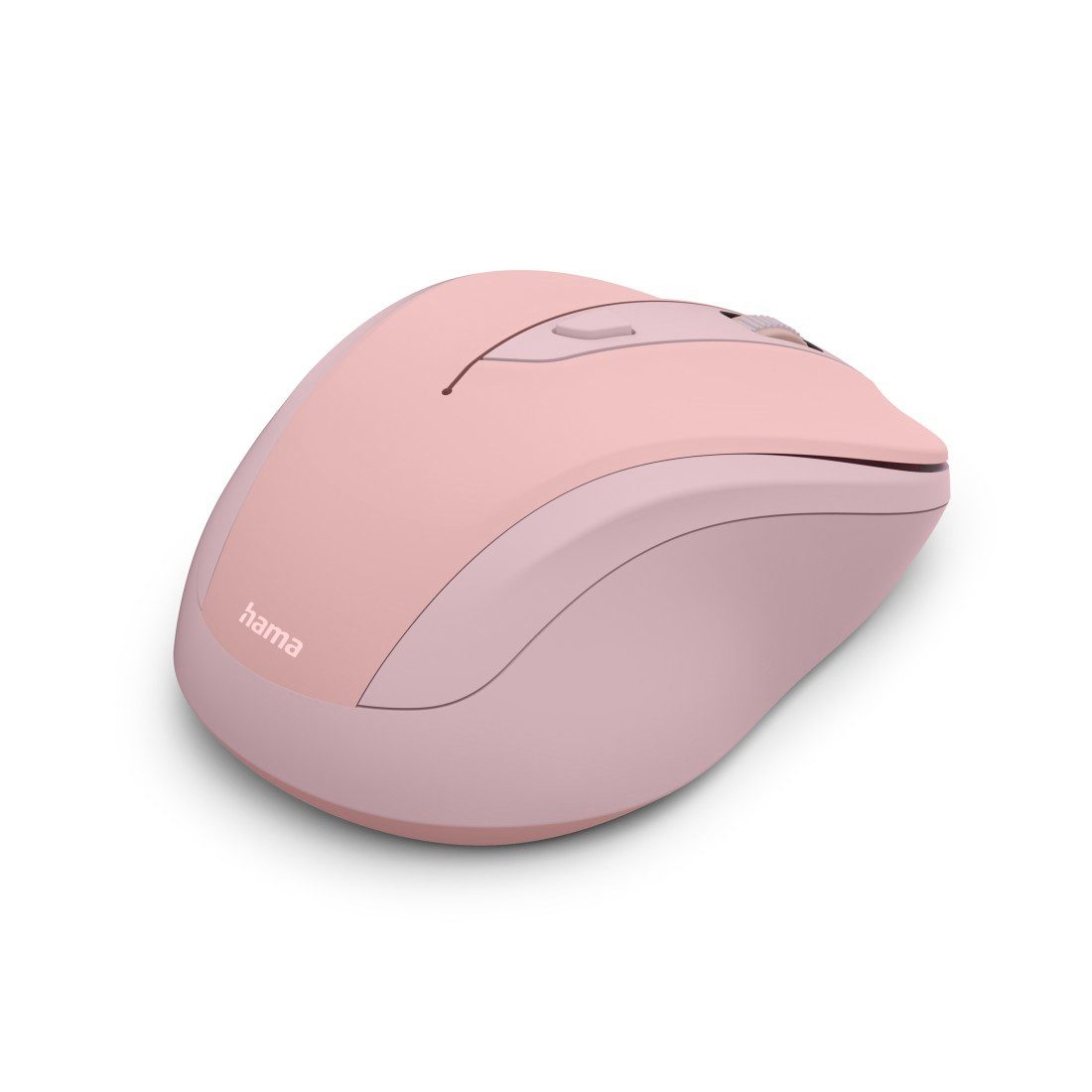 Hama Funkmaus WM-400 ergonomisch optisch 6 Tasten leise Maus (Funk, Ergonomisch, flüsterleise, 6 Tasten, DPI-Schalter, USB-Empfänger)
