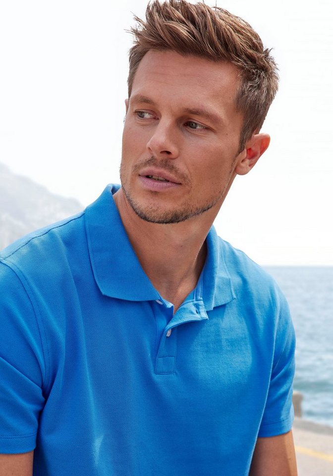 Beachtime Poloshirt aus Baumwoll-Piqué