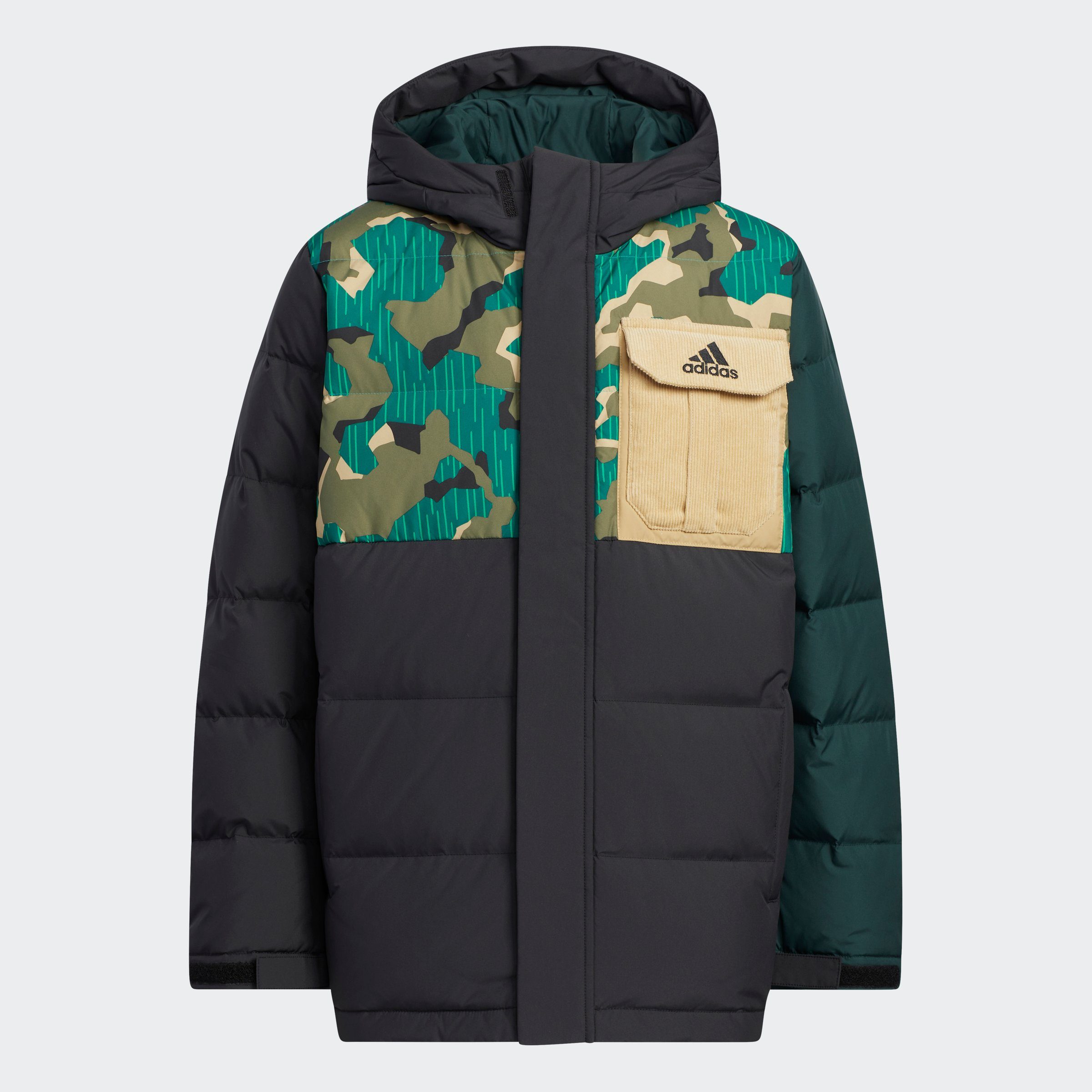 adidas Sportswear Outdoorjacke ALLOVER PRINT DAUNENJACKE BLOCK