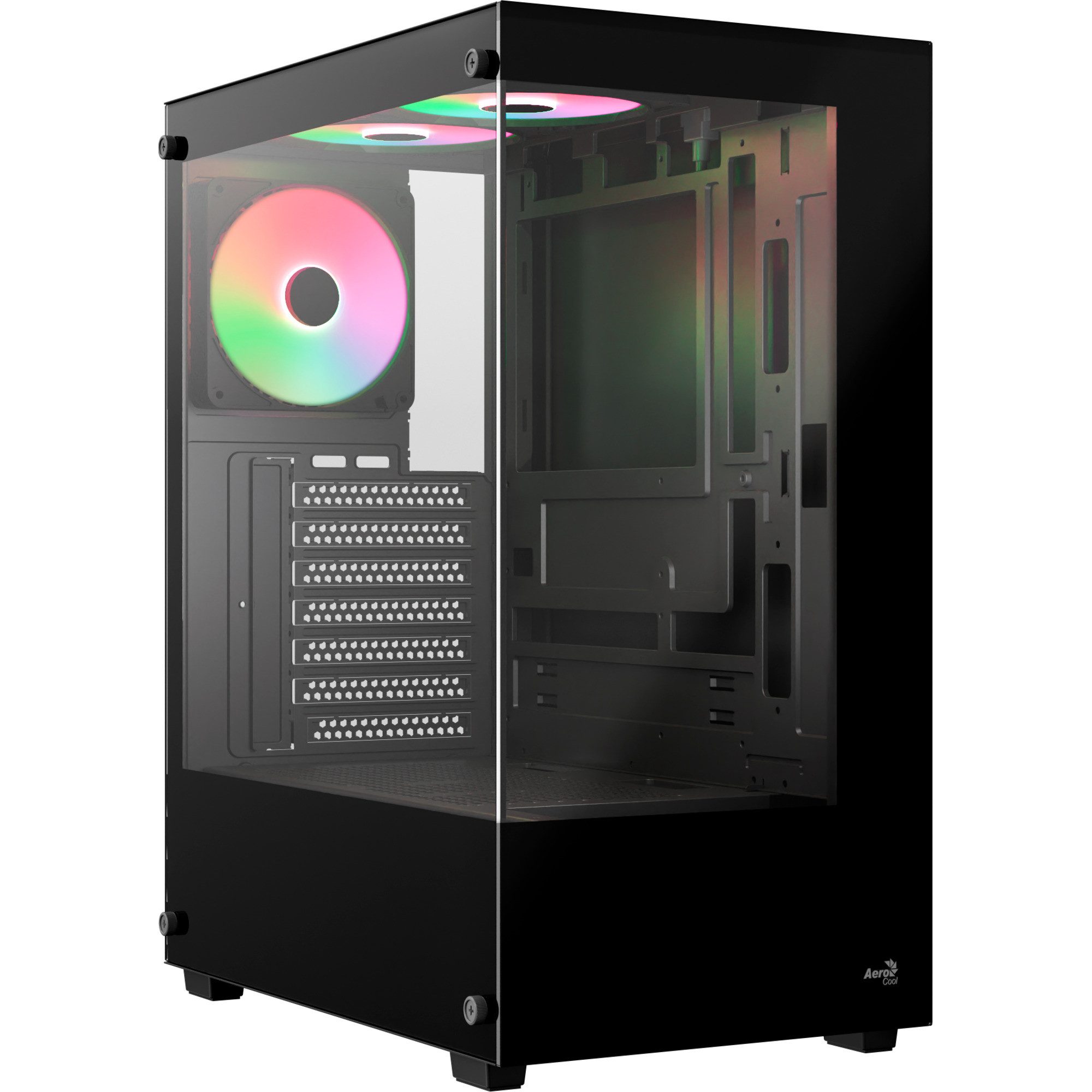 PC-Gehäuse Aerocool Pivot-G-BK-v3, Tower-Gehäuse, (Tempered
