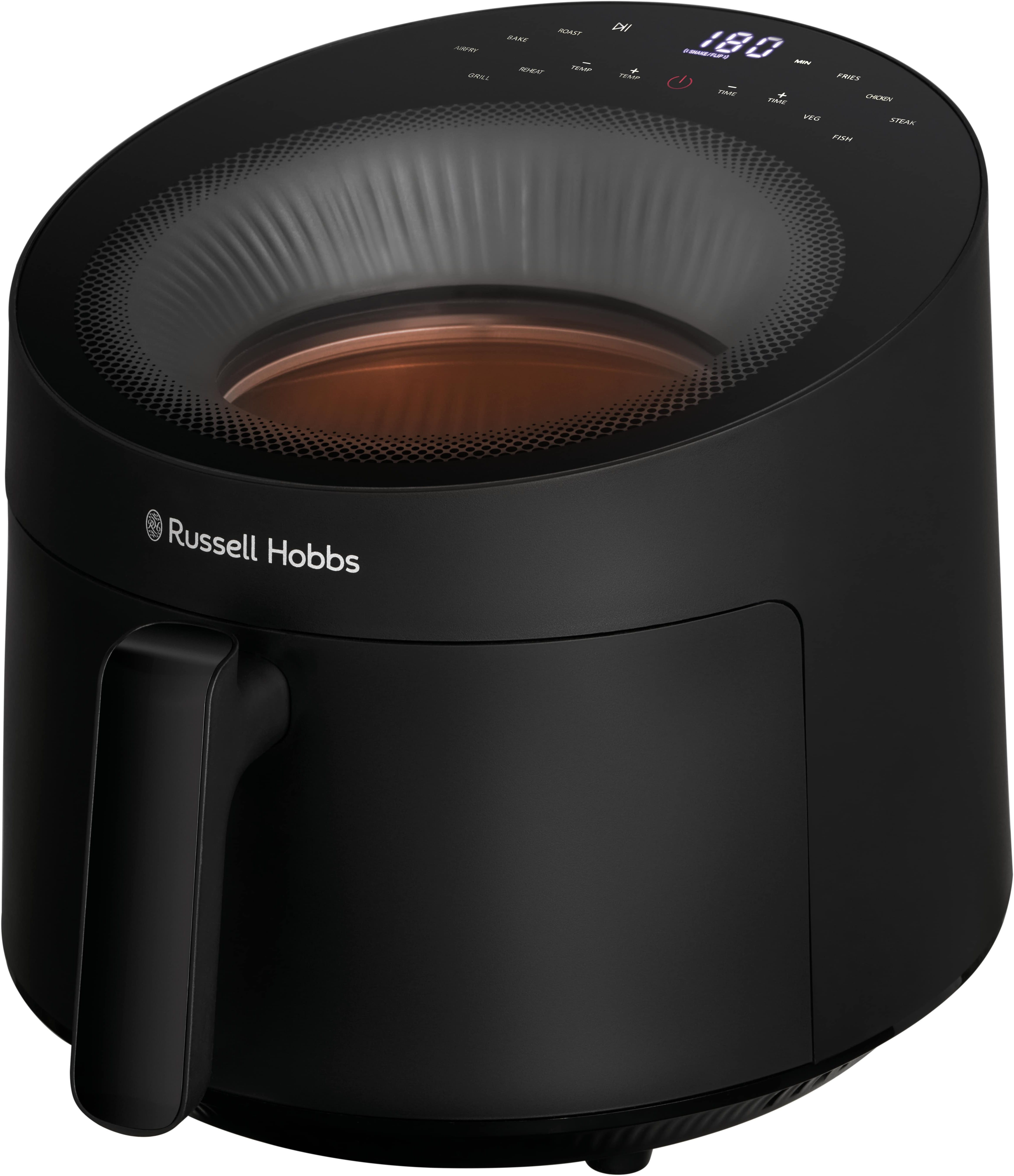 RUSSELL HOBBS Heißluftfritteuse SatisFryPanoramic AirFryer(27420-56), 1500 W, mit Sichtfenster, 10 Programme., wenig oder kein Öl erforderlich