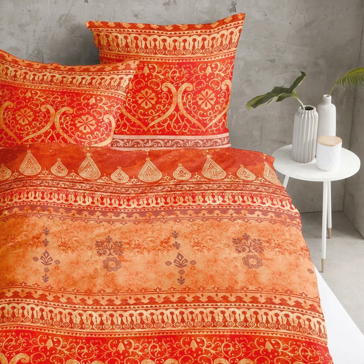 TRAUMSCHLAF Bettwäsche Indi Muskat, Mako Satin, günstig online kaufen