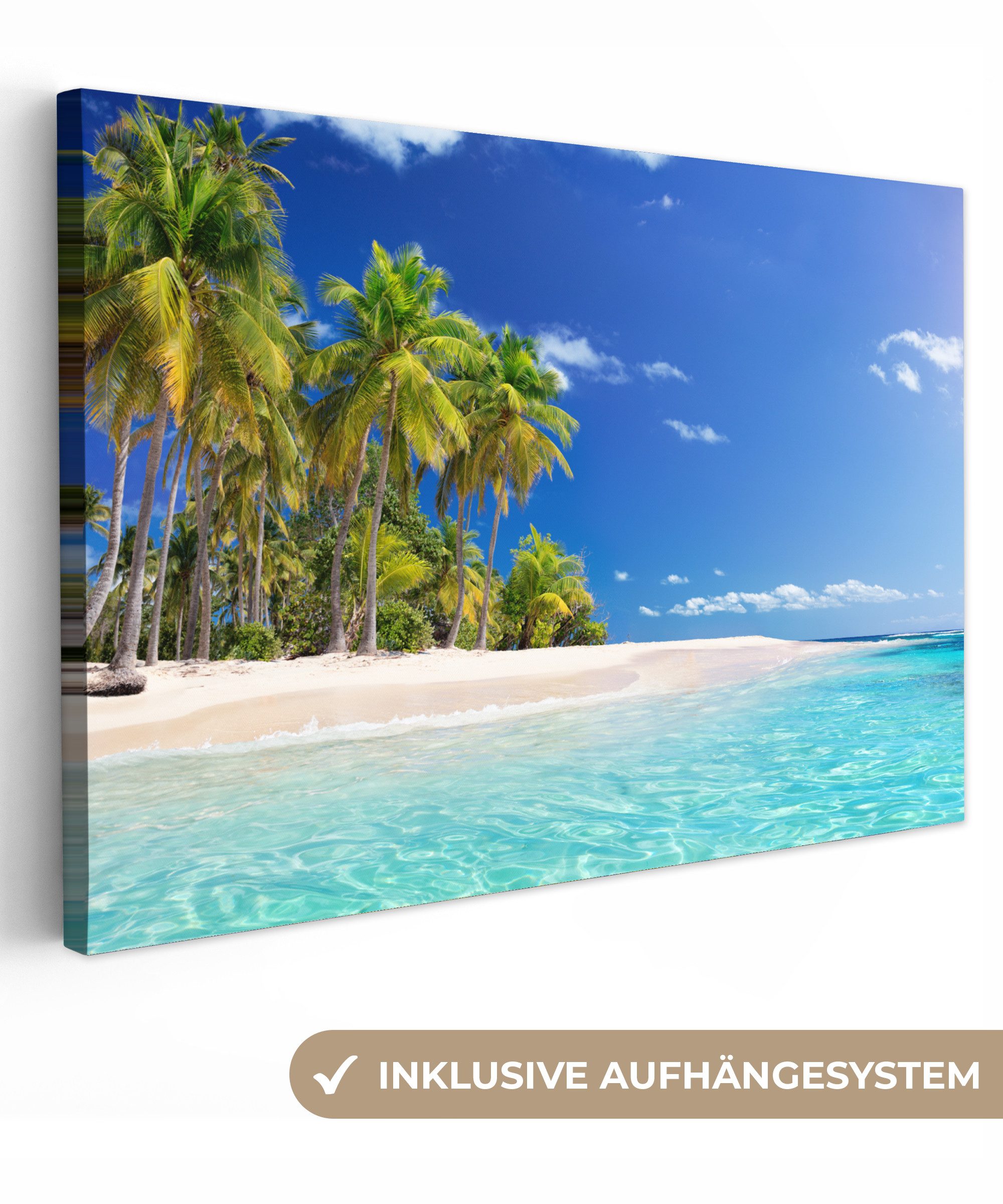 OneMillionCanvasses® Leinwandbild Strand - Meer - günstig online kaufen