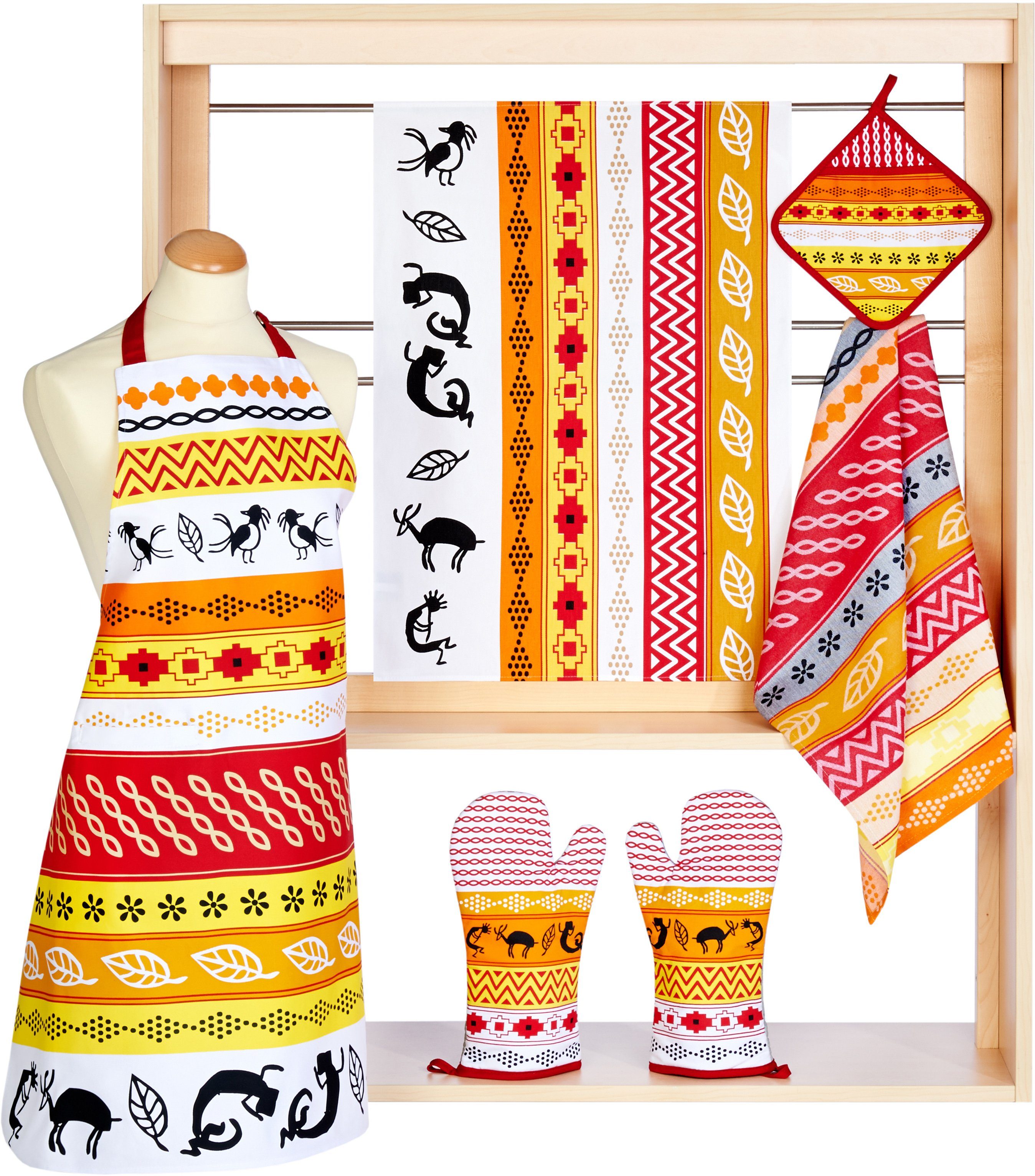 stuco Geschirrtuch Inka, (Set, 3-tlg), Jacquardgewebe günstig online kaufen