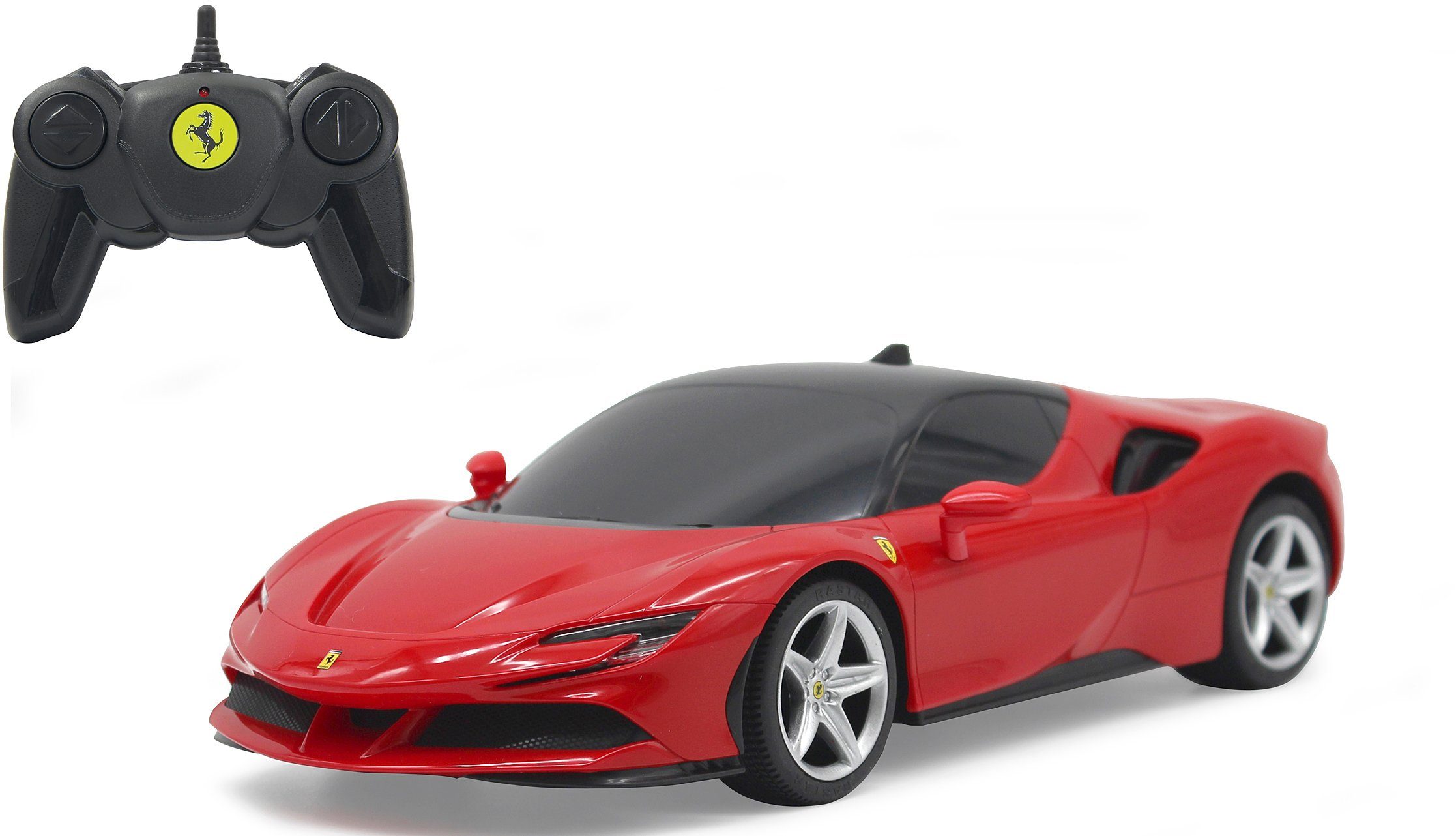 Jamara RC-Auto Ferrari SF90 Stradale 1:24, rot - 2,4 GHz