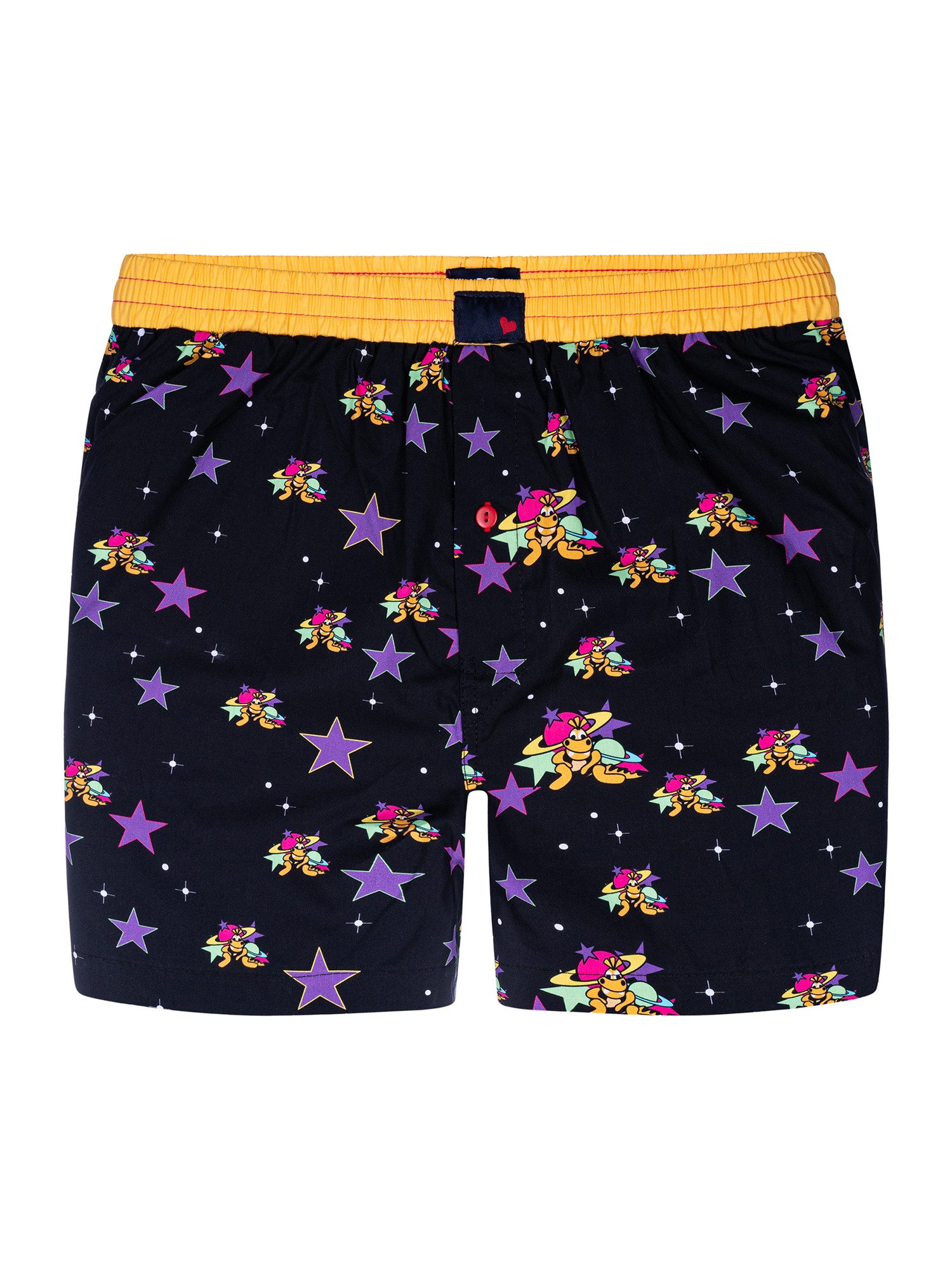 Unabux Boxershorts Dunkelblau mit Motiv günstig online kaufen
