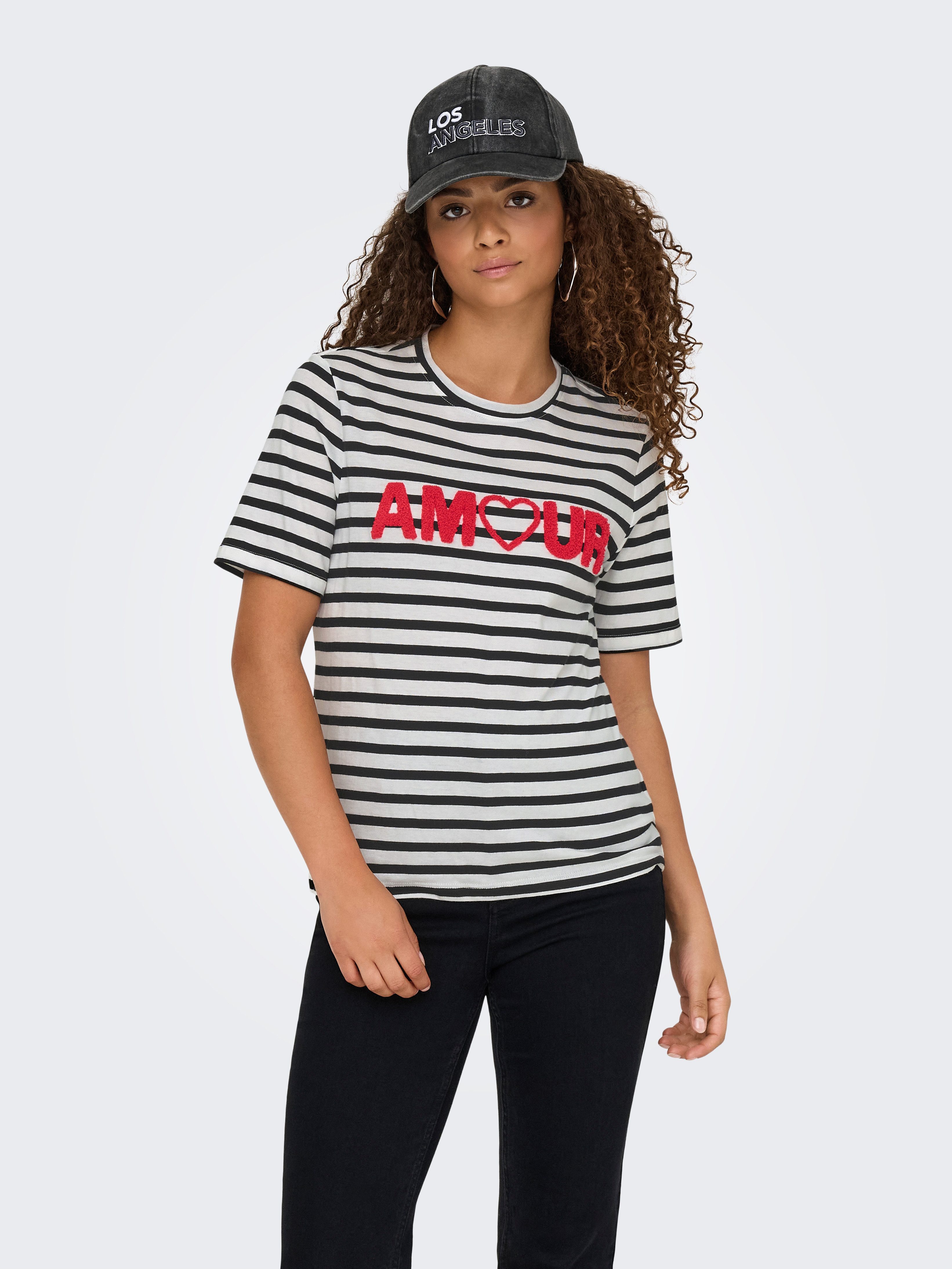 ONLY T-Shirt ONLKIKO LIFE S/S O-NECK TERRY TOP CS JRS günstig online kaufen