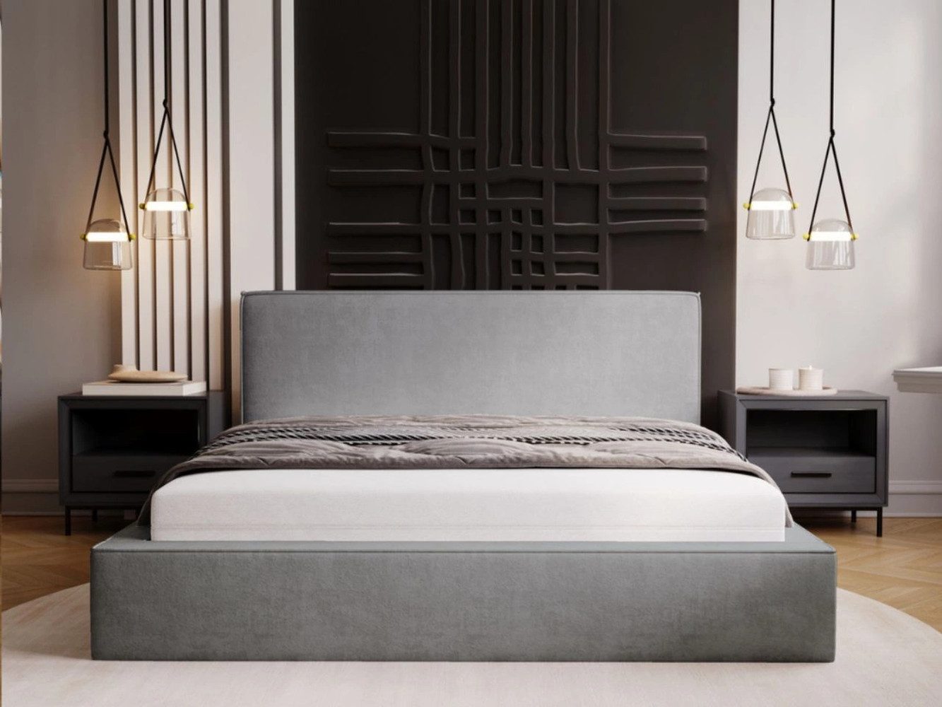 GrainGold Polsterbett mit Bettkästen MONACO, Modern günstig online kaufen