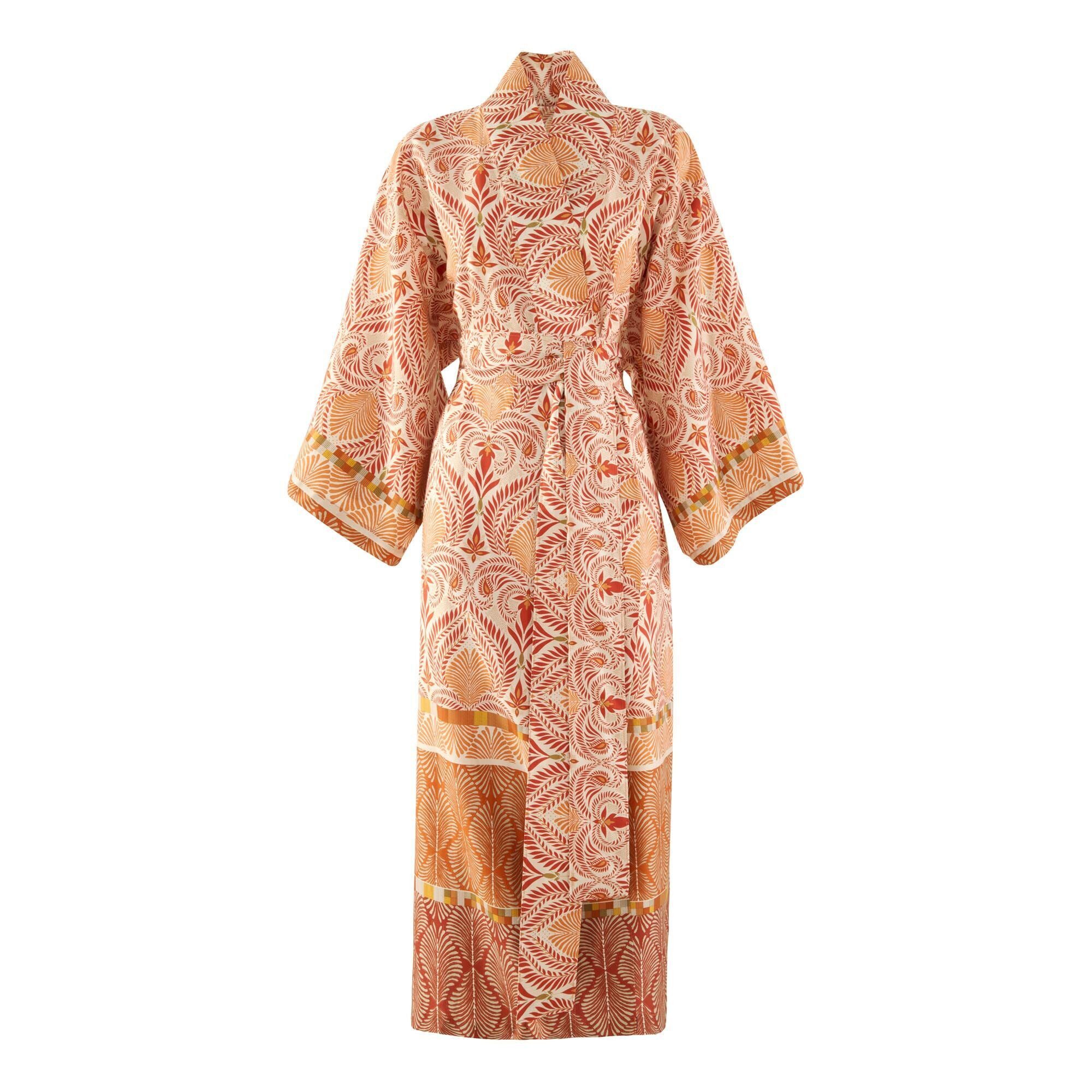 Bassetti Kimono NAIROBI, lang, Baumwolle, Gürtel, günstig online kaufen