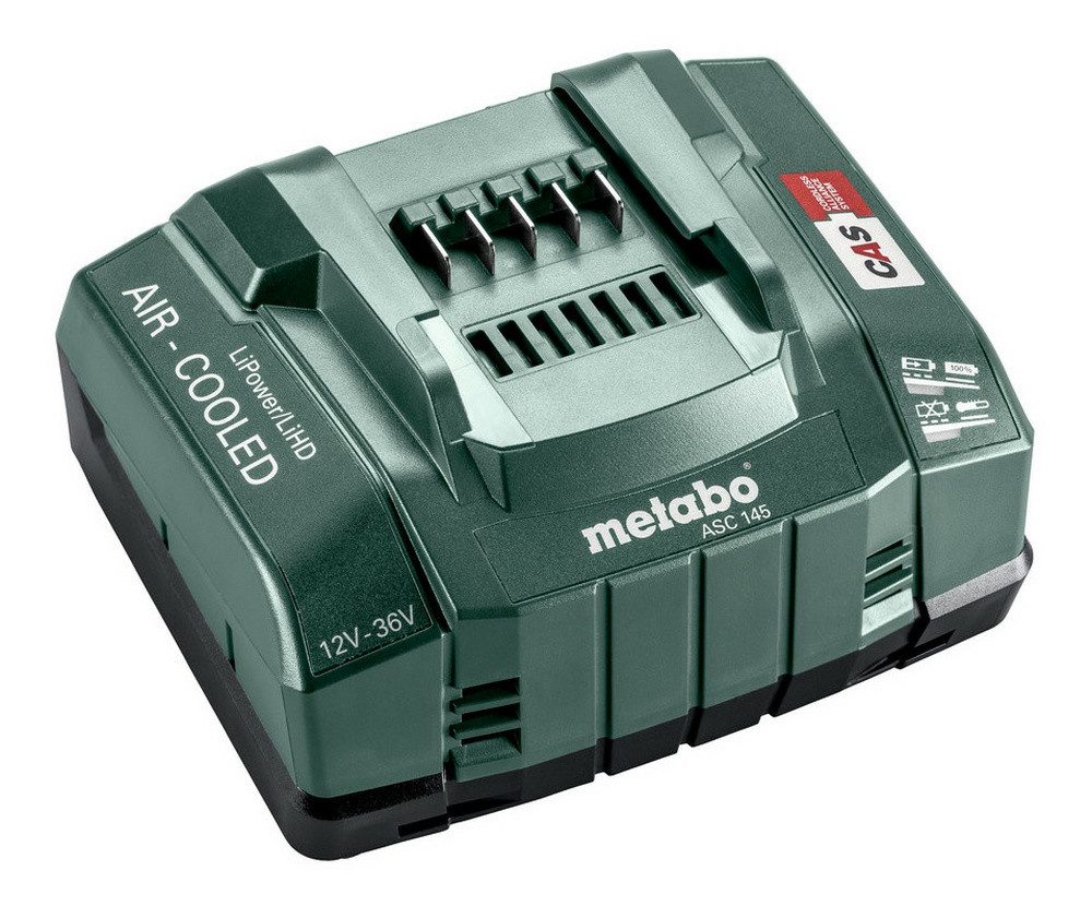 metabo Akku-Ladestation (8000 mA, Ladegerät ASC 145, 12-36 V, "AIR COOLED)