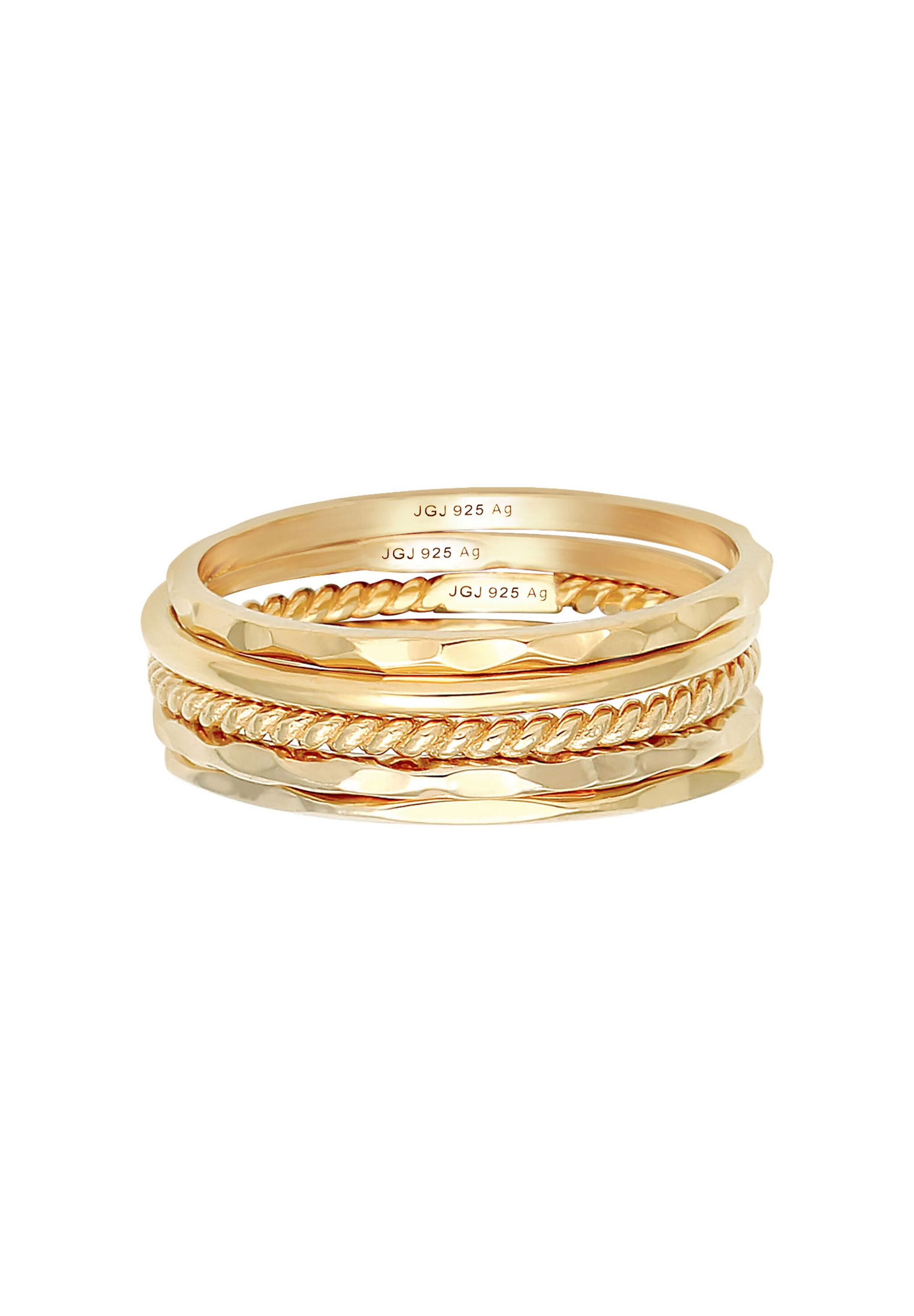 Elli Ring-Set Stapelring Stacking Boho Set (5 tlg) 925 Sterling Silber