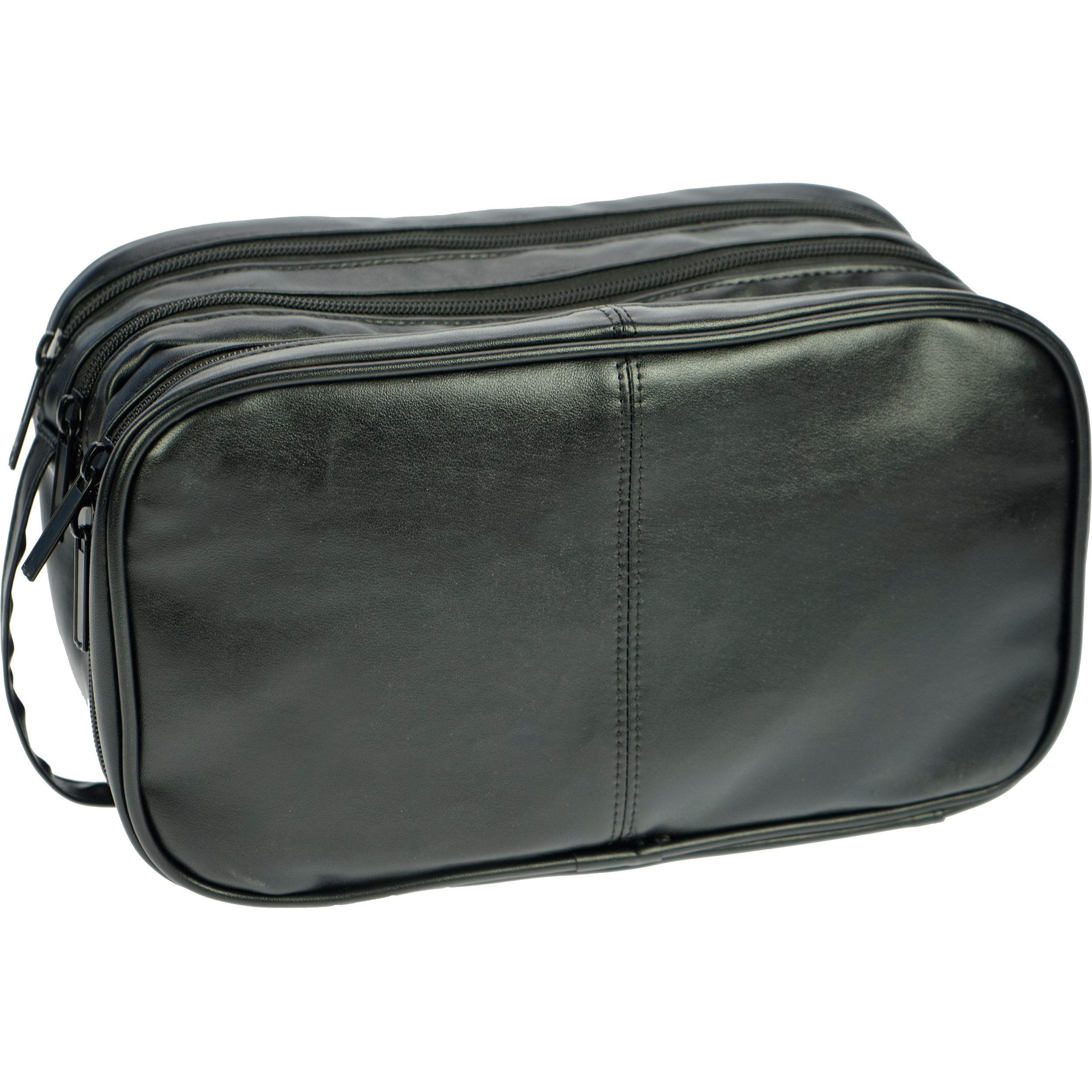 Fantasia Beauty Сумки для туалетных принадлежностей Kulturtasche aus Kunstleder, 2 große Fächer davon 1 großes Nass-Fach (1-tlg), Kunstleder, geräumigen Hauptfach mit Nass-Fach