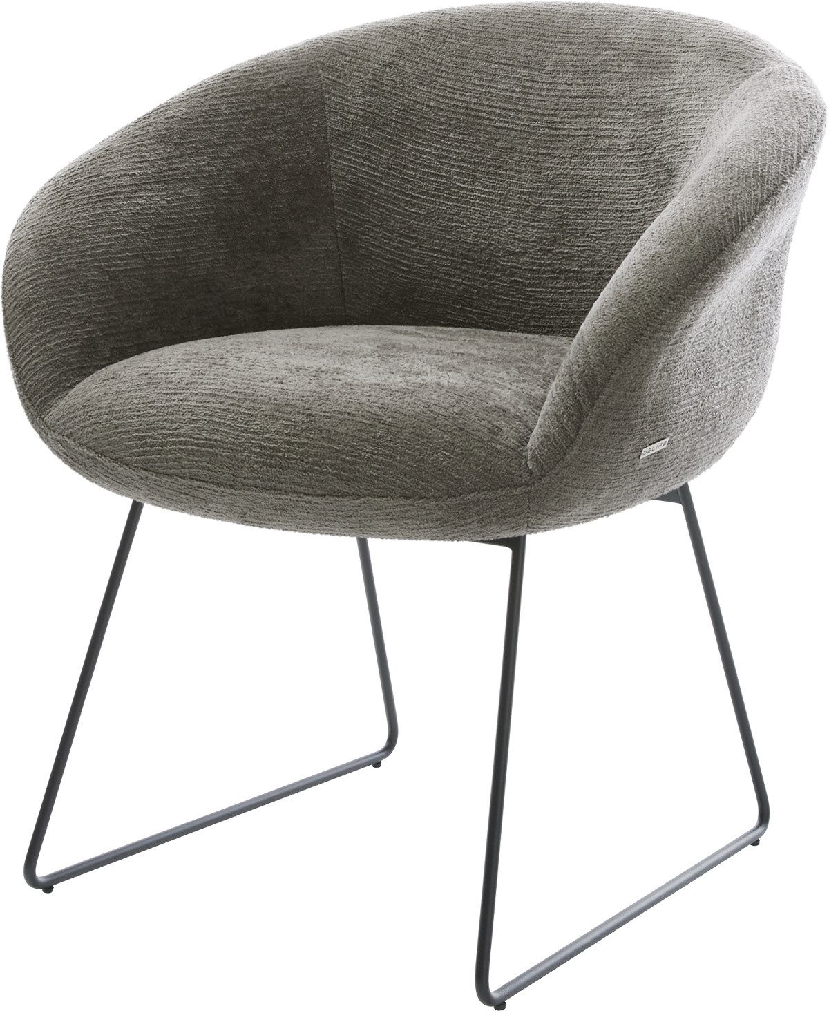 DELIFE Polsterstuhl Vinka-Flex, mit Armlehnen Kufengestell günstig online kaufen