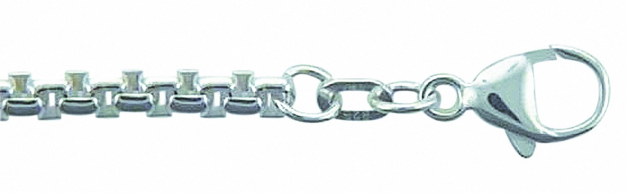 Silberarmband Damen 925 Silber Armband 19 cm Ø 3,7 mm