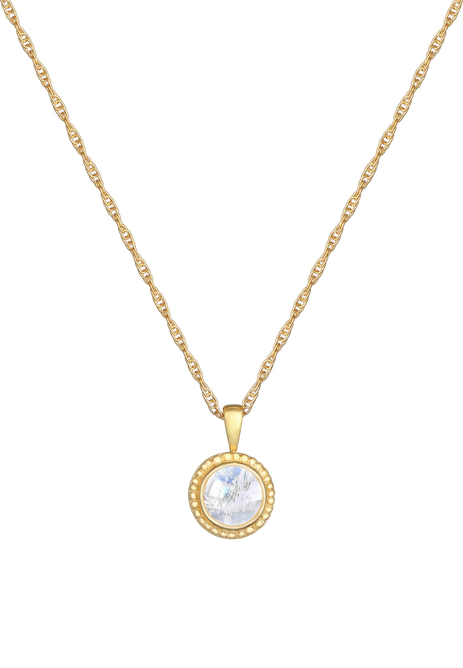Nenalina Kette mit Anhänger Mondstein Boho günstig online kaufen