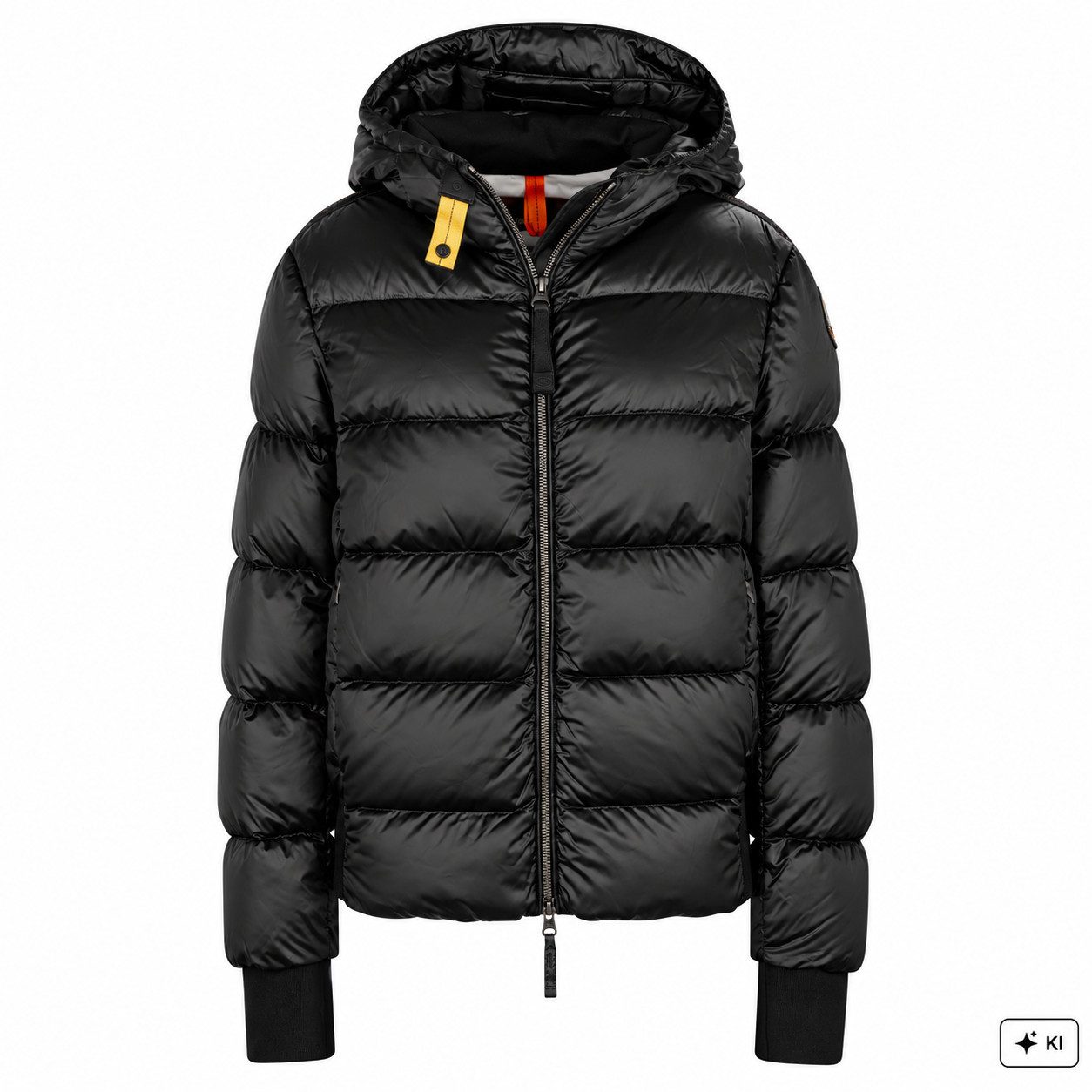 Parajumpers Daunenjacke Parajumpers PJS MARIAH Damen Daunenjacke mit Kapuze Slim Fit – Black