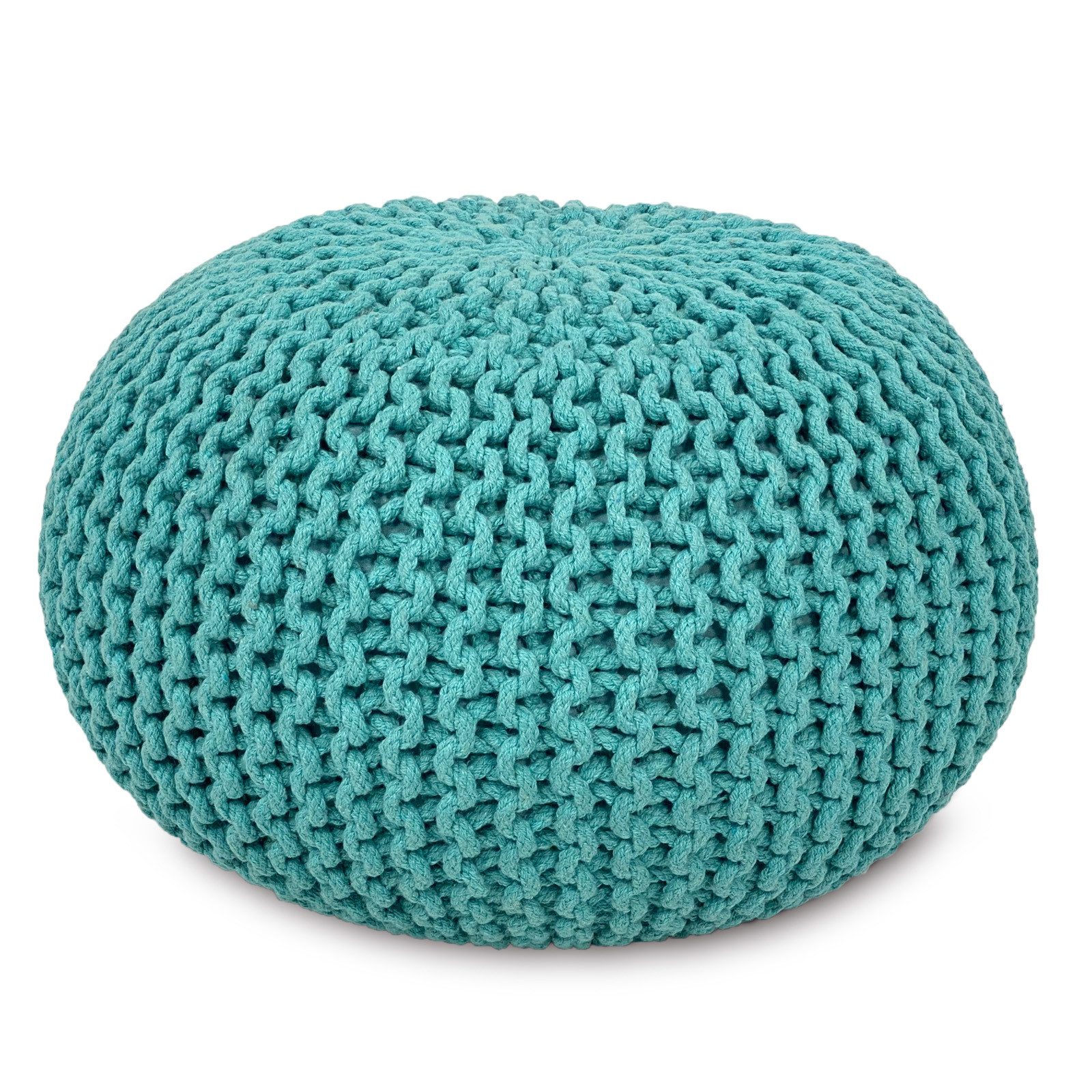 Amagohome Sitzhocker Sitzpouf Strickhocker Pouf Ø45 günstig online kaufen