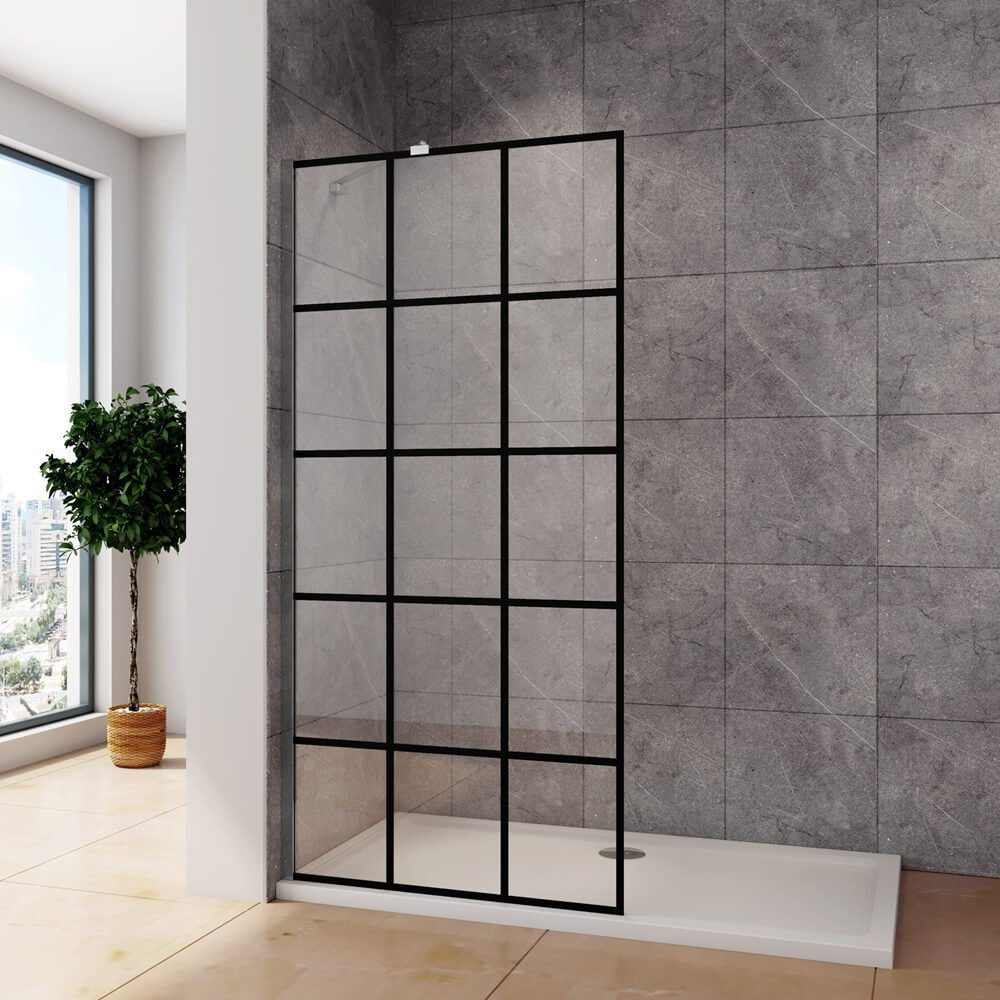 duschspa Duschwand 200cm Nano Glas ESG Walk in Dusche Duschtrennwand Glaswand, Einscheibensicherheitsglas, Sicherheitsglas, (Set), Nano Glas