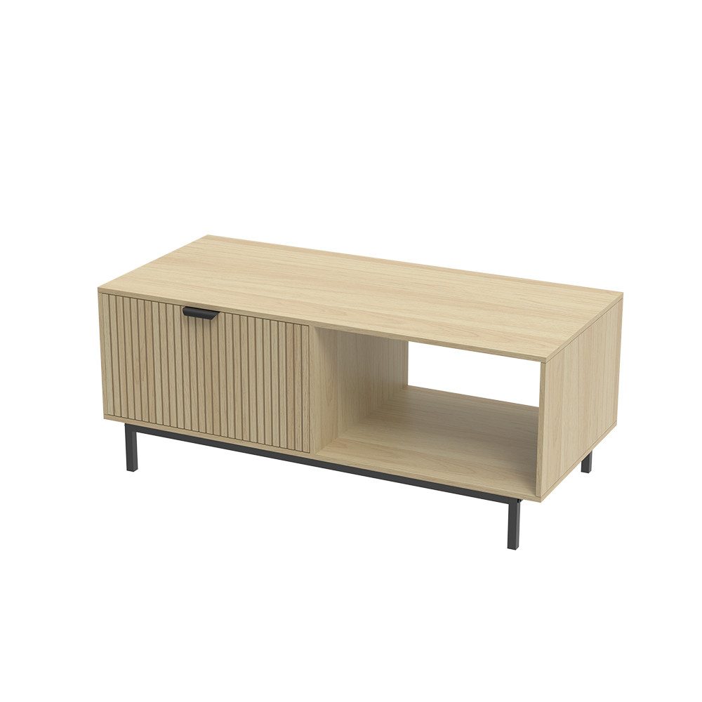 Vicco Couchtisch Lennox, Eiche/Schwarz, 110 x günstig online kaufen