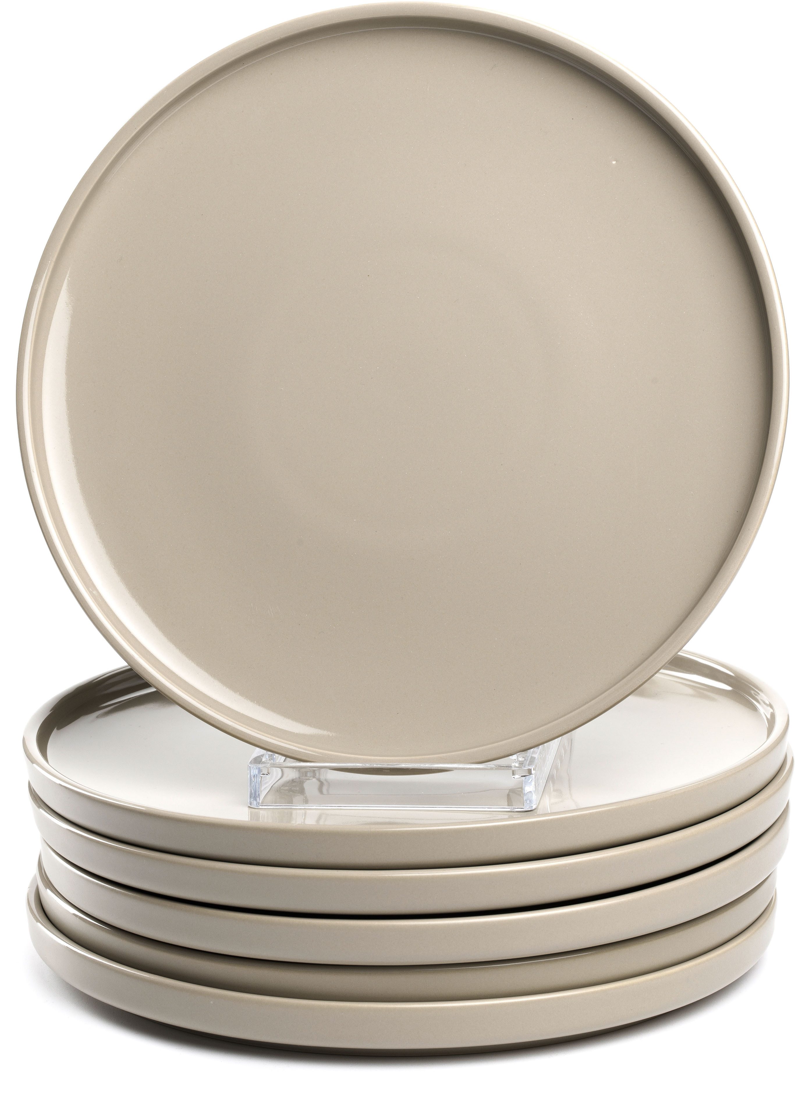 LEONARDO Тарелки-Set Тарелка обеденная ROMA, Keramikteller, ca. 27 cm, 6-teilig (6-tlg), 6 Personen, Keramik, Geschirr-Set, Service, spülmaschinengeeignet