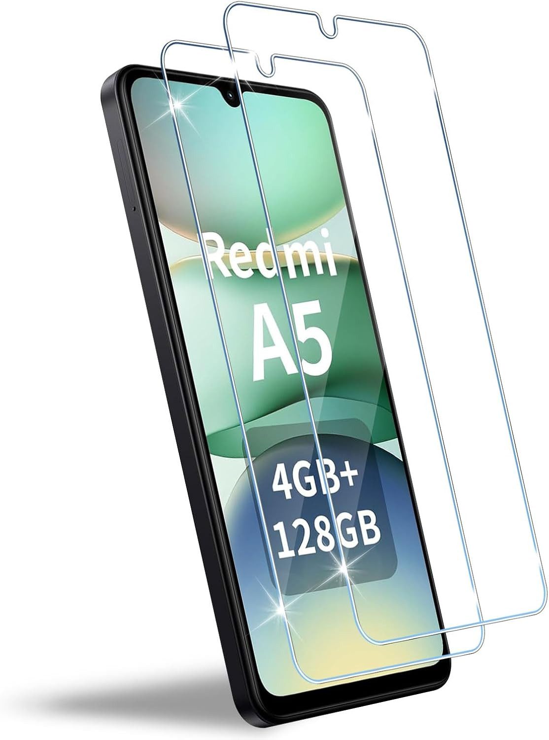 MSM Displayschutzglas 2X Schutzglas für Xiaomi Redmi A5 Display Panzerfolie Full Screen 9H