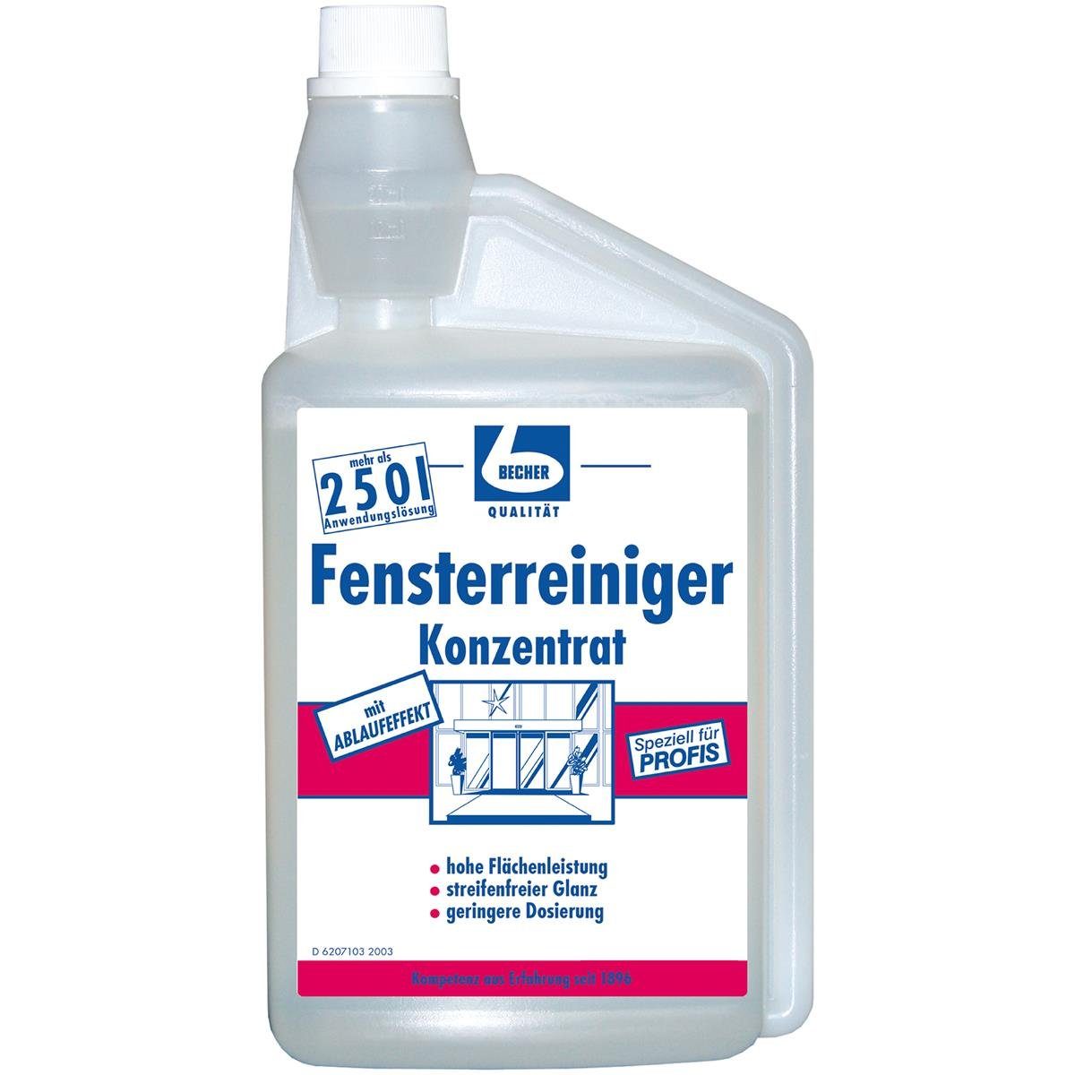 Becher Liter Konzentrat 1 Fensterreiniger Dr. Becher Dr. Glasreiniger