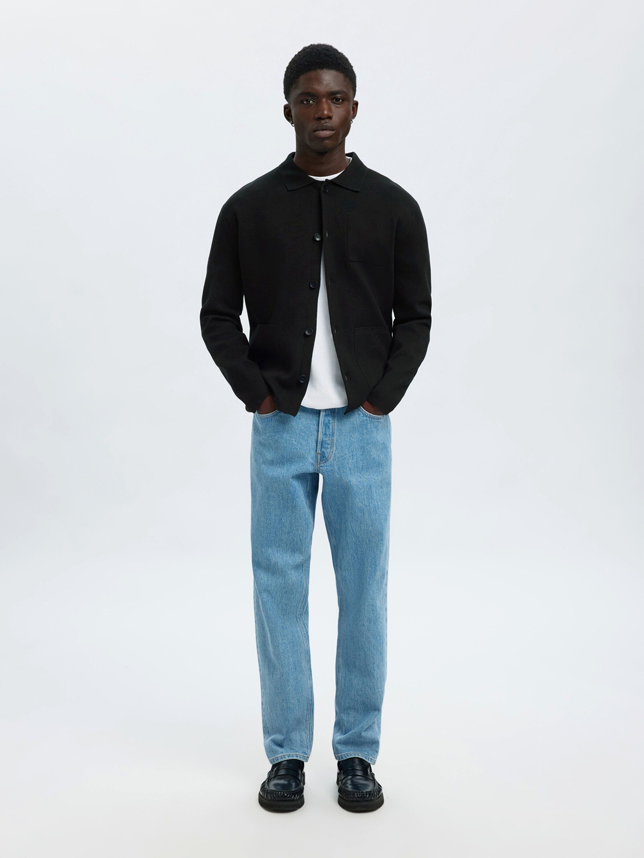 Selected Strickjacke SLHMIKE (1-tlg) Plain/ohne Details