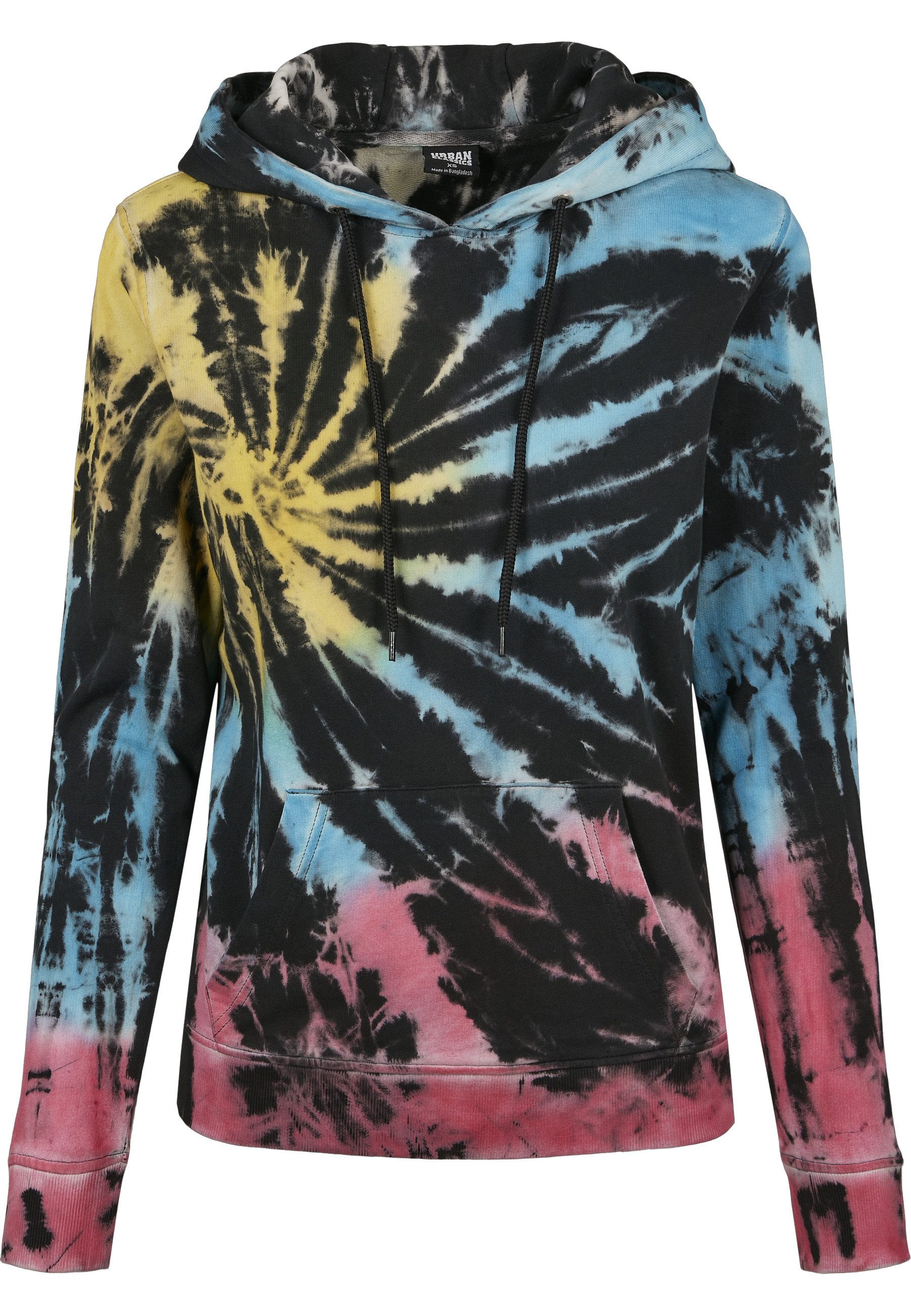 URBAN CLASSICS Kapuzenpullover Urban Classics Damen Ladies Tie Dye Hoody (1-tlg)