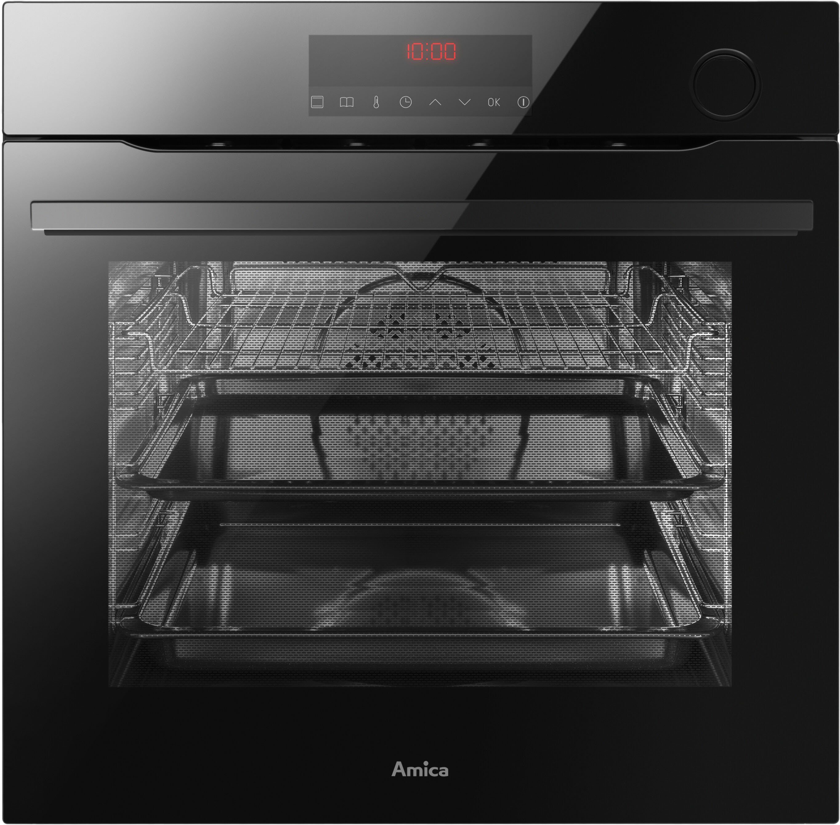 Amica Dampfbackofen EBSX 949 610 S, mit Teleskopauszug nachrüstbar, Steam Clean, Schonend garen mit Dampf – saftigere Ergebnisse im Alltag