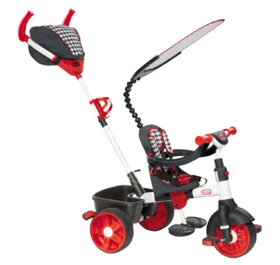 Little Tikes® Dreirad Evolution Dreirad 4in1 Sports Edition, Verstellbarer Sonnenschutz, Stofftasche mit Reißverschluss