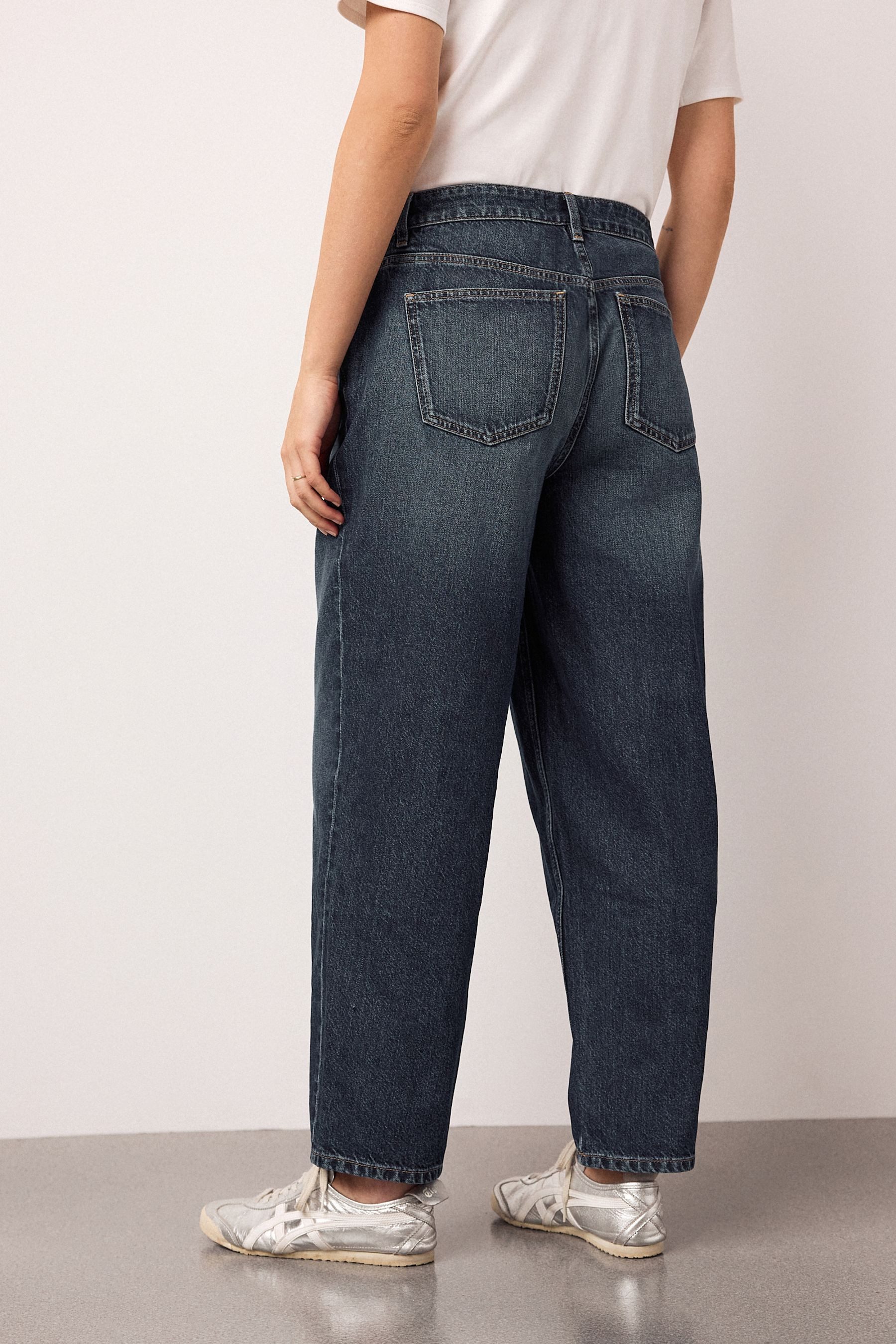 Next Weite Jeans Denim-Jeans mit Barrel-Bein, Umstandsmode (1-tlg)