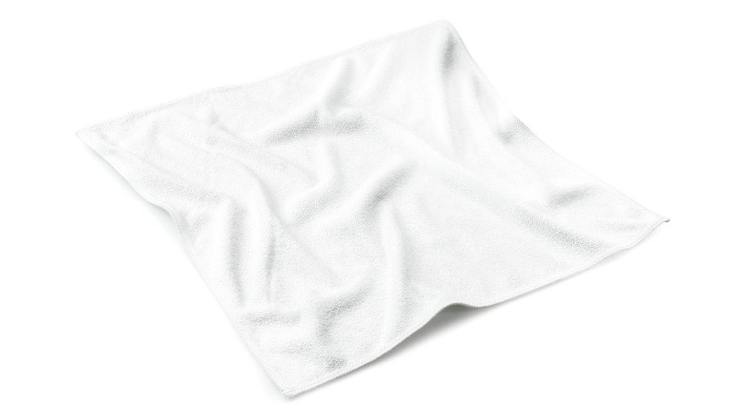 SAUGAUF 5 Mikrofasertücher Stretch Light in der Farbe Weiss Mikrofasertuch (5-tlg., 5er Set, Mega Aufnahmekraft von Schmutz und Flüssigkeit)