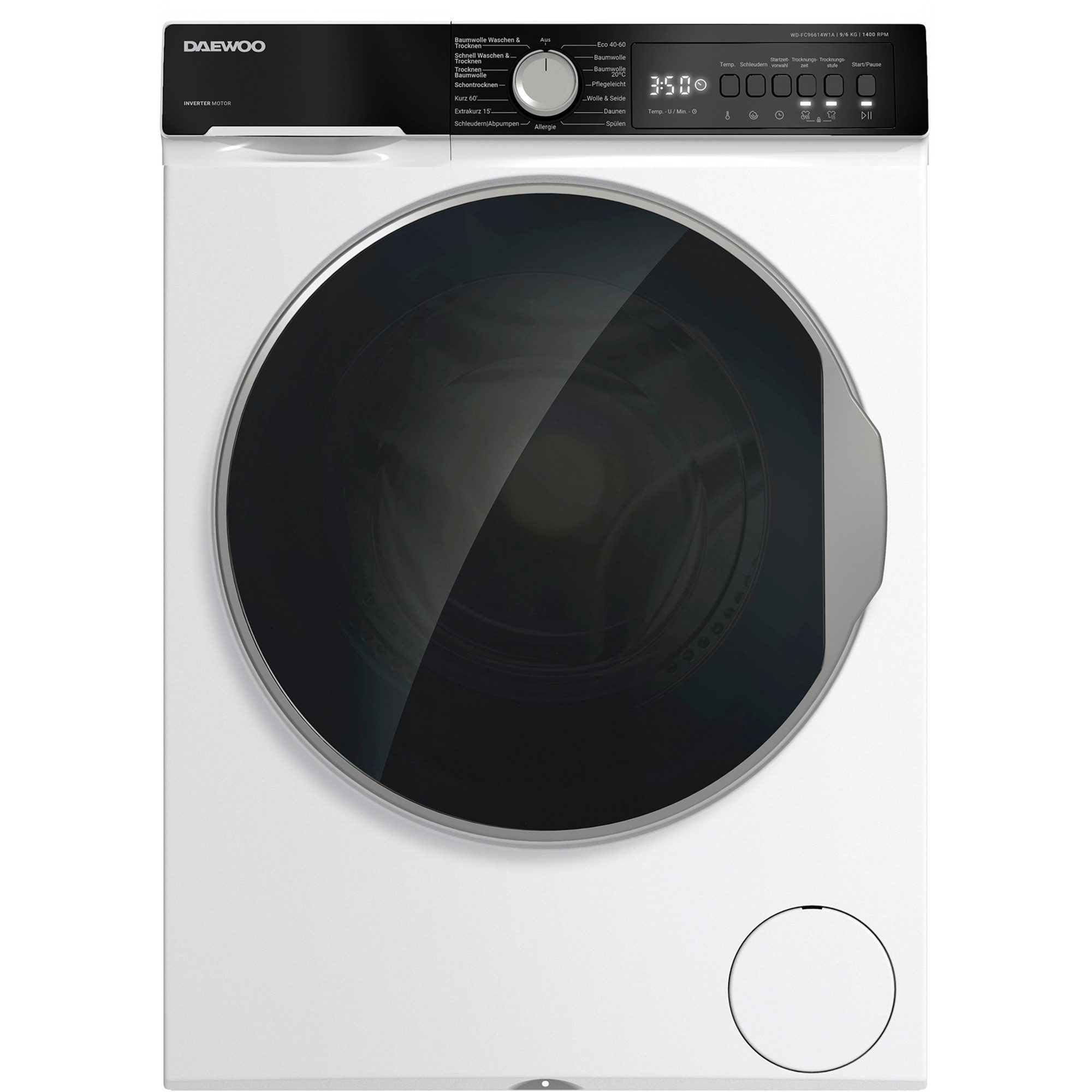 Daewoo Waschtrockner WD-FC96614W1A-DE, 9 kg