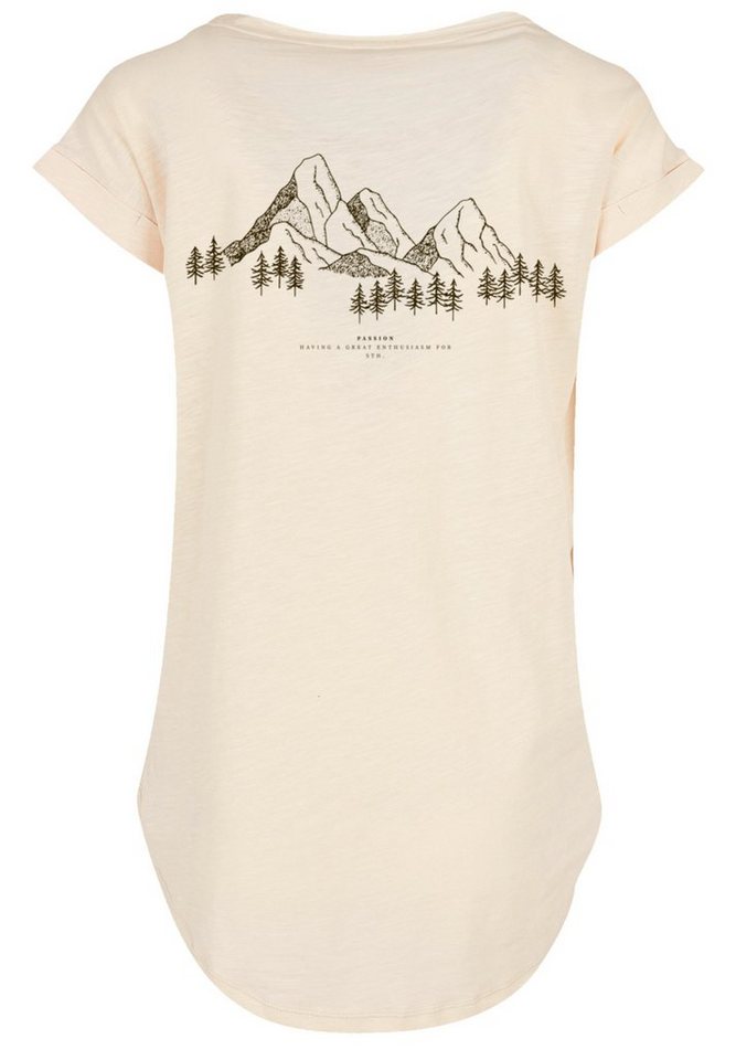 F4NT4STIC T-Shirt PLUS SIZE Mountain Berge Print, Sehr weicher  Baumwollstoff mit hohem Tragekomfort