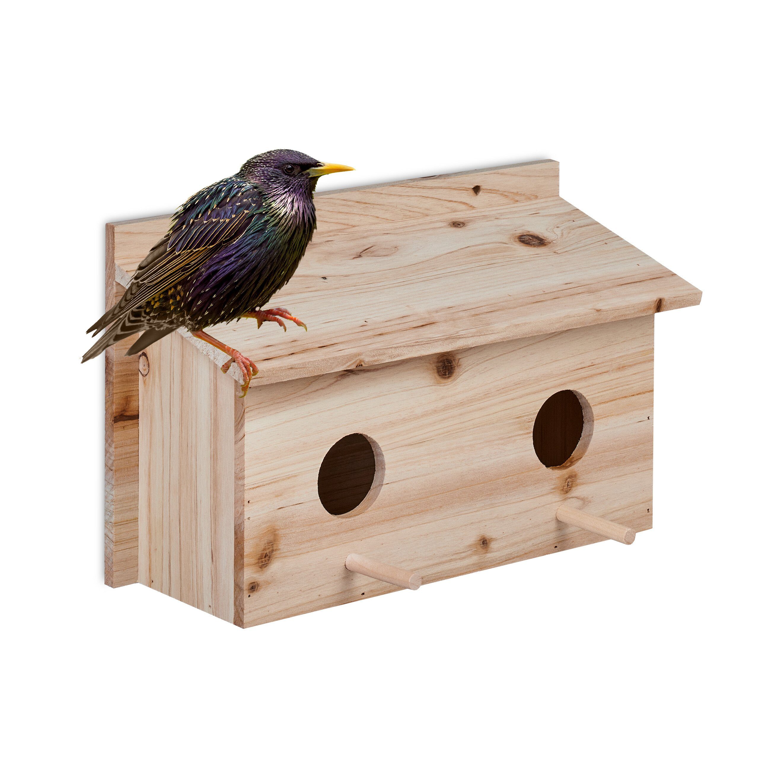 relaxdays Vogelhaus Nistkasten für Stare günstig online kaufen