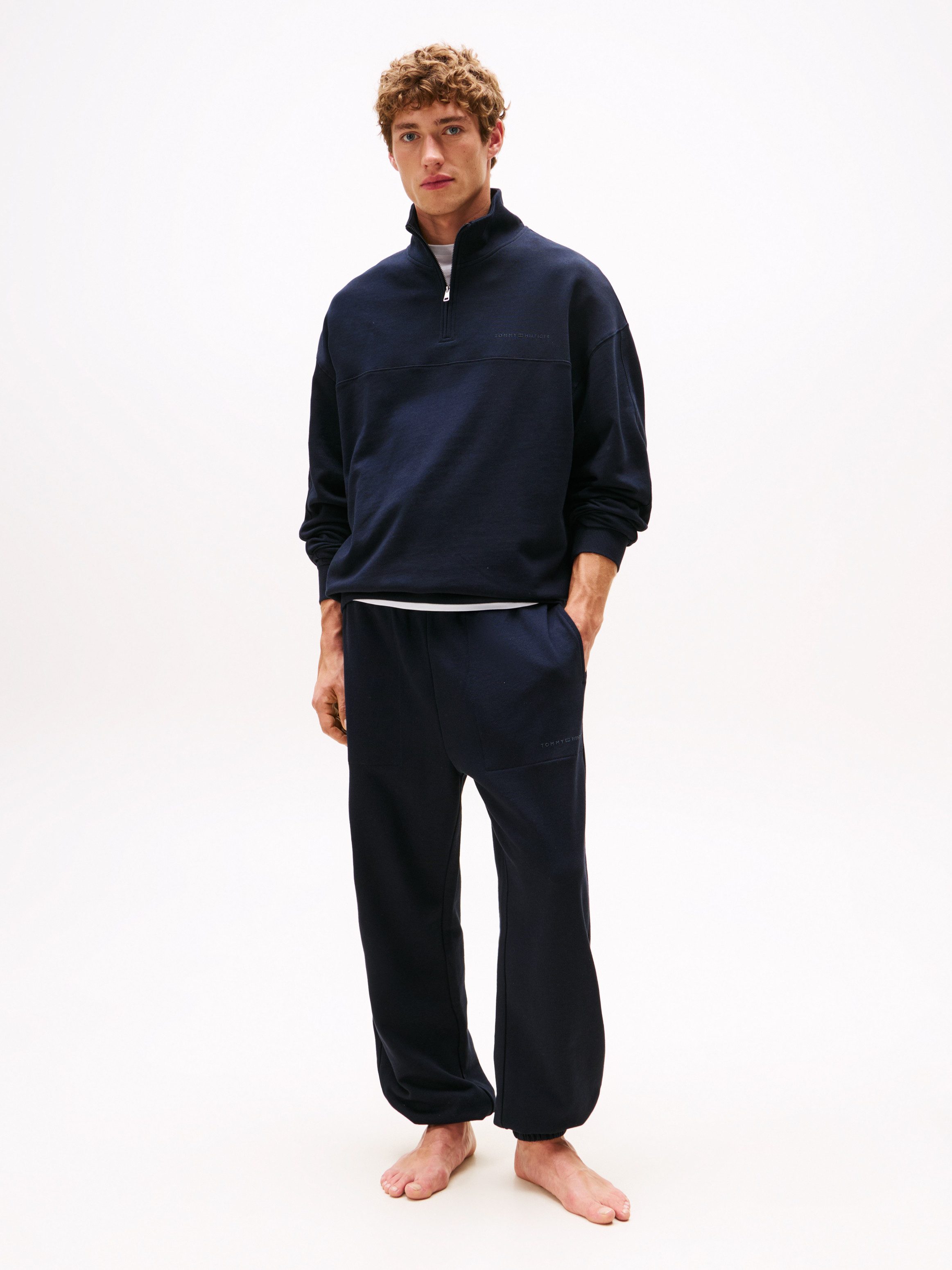 Tommy Hilfiger Underwear Sweatshirt HALF ZIP Troyer, Baumwollmix