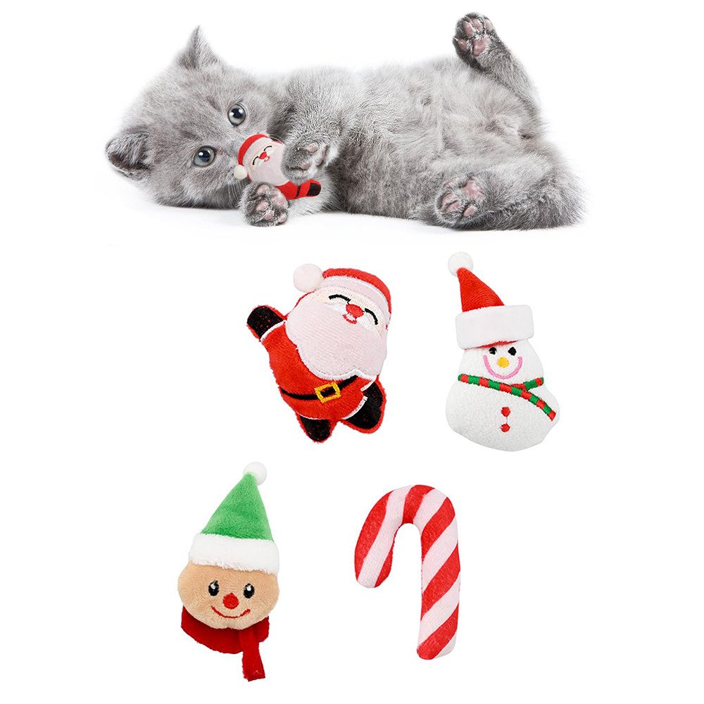 Ledander Tierkuscheltier Weihnachtliche-Katzenminze spielzeuge Interaktives günstig online kaufen