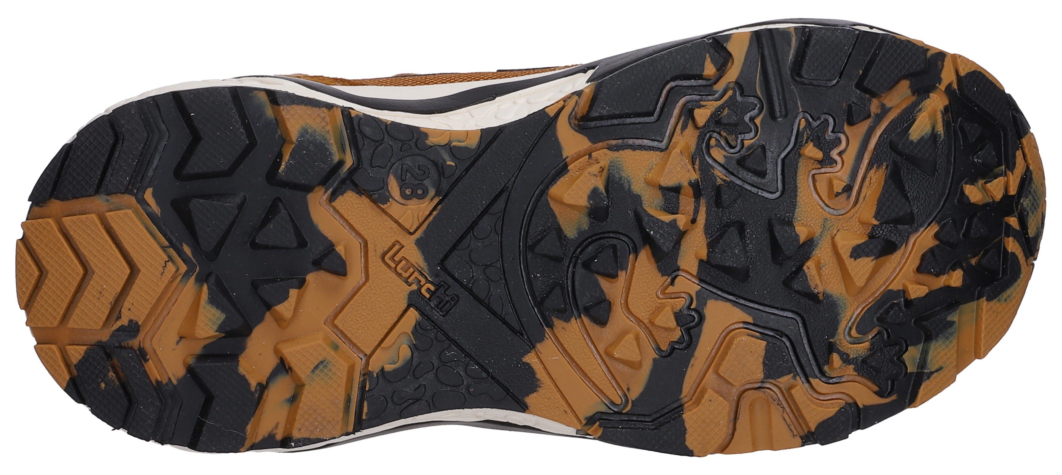 TEX-Membrane Lurchi YK-ID by Leonard-Tex mit wasserabweisender cognac-schwarz Sneaker