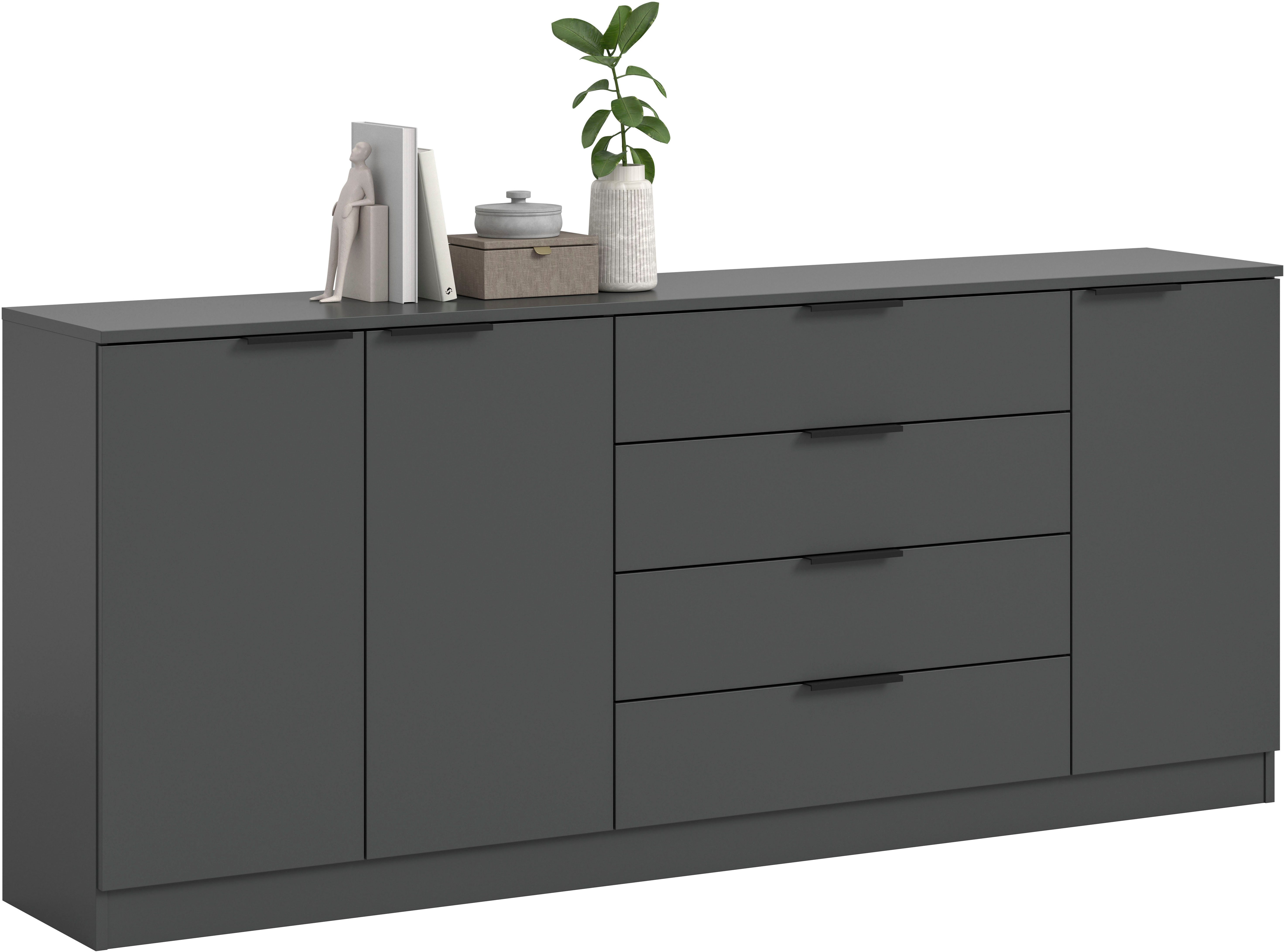 Home affaire Sideboard SKARDE, Breite 185 cm, 4 Schubkästen, 3 Türen, viel günstig online kaufen