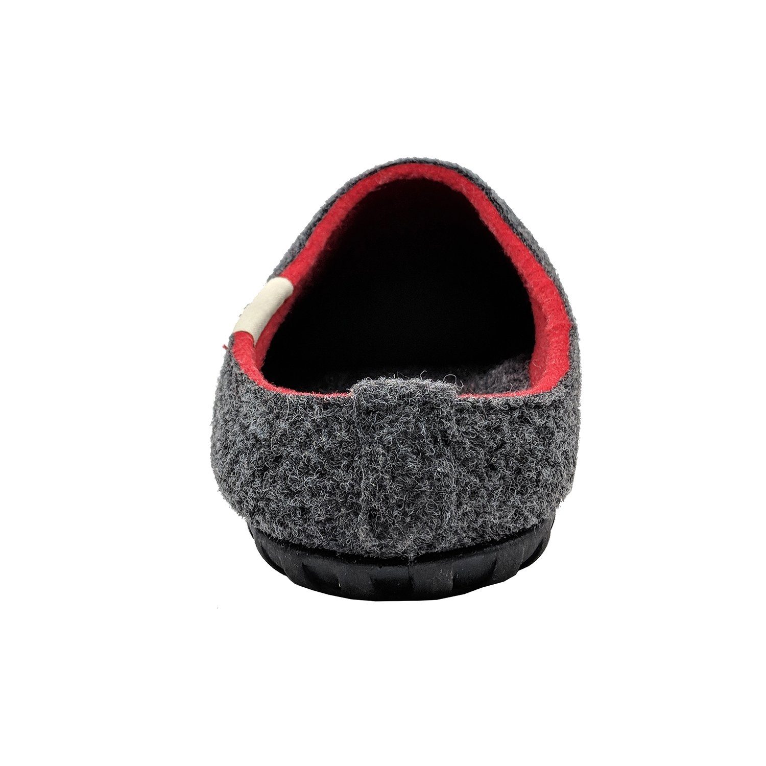 »in Gumbies Designs« Red charcoal-Red Outback in Slipper Charcoal Materialien aus recycelten Hausschuh farbenfrohen