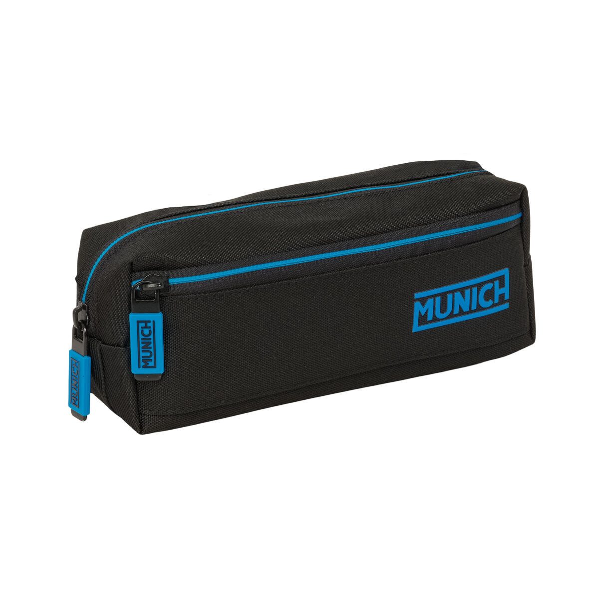 Munich Federtasche Federmappe Munich Road Blau Schwarz 22x8,5x6 cm