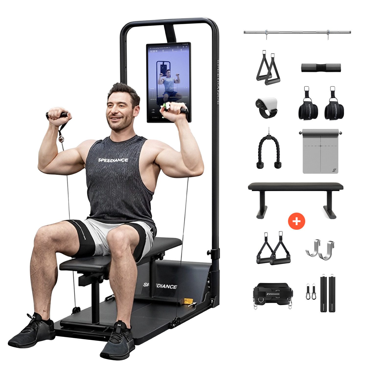 SPEEDIANCE Kraftstation Gym Monster Ganzkörper-Krafttraining Home Gym- Works
