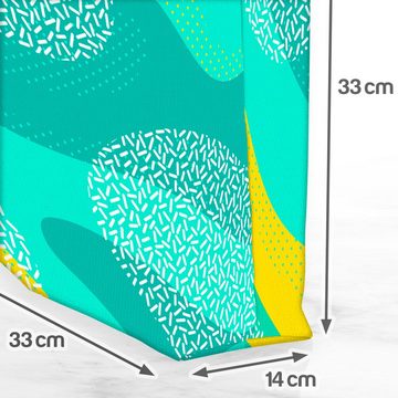 VOID Henkeltasche (1-tlg), Pool Türkis Wellen Muster Pool Türkis Wellen Muster Schwimmbad Blau W