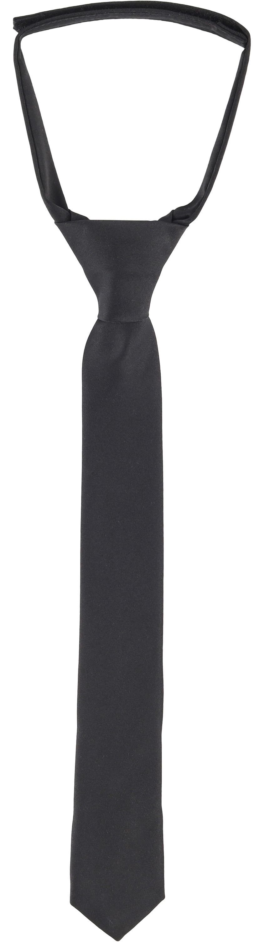 Ladeheid Krawatte Kinder Jungen Krawatte KJ (31cm x 4cm) (Set, 1-St) Schwarz