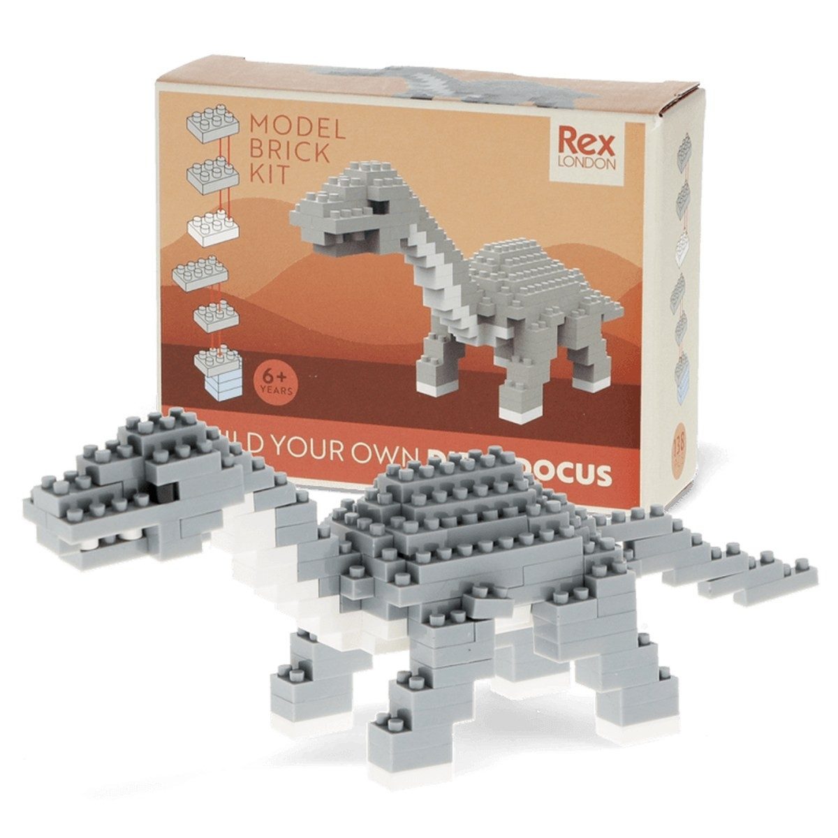 Rex London Miniatur Tier-Bausatz aus Mikro-Bausteinen für Kinder ab 6 Jahren Spielbausteine