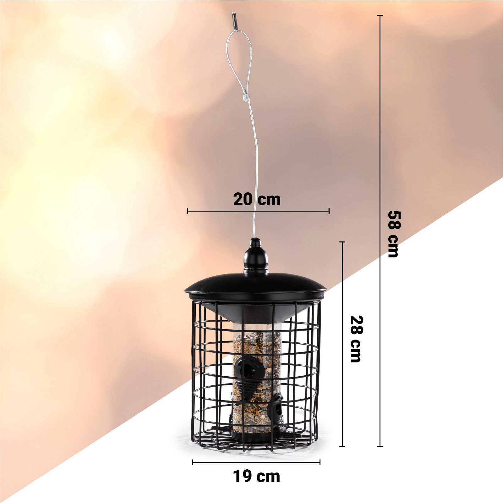 Cult at Home Tierhaus CULT at home Vogelfutterhaus - Höhe 29cm - Futtersäul günstig online kaufen