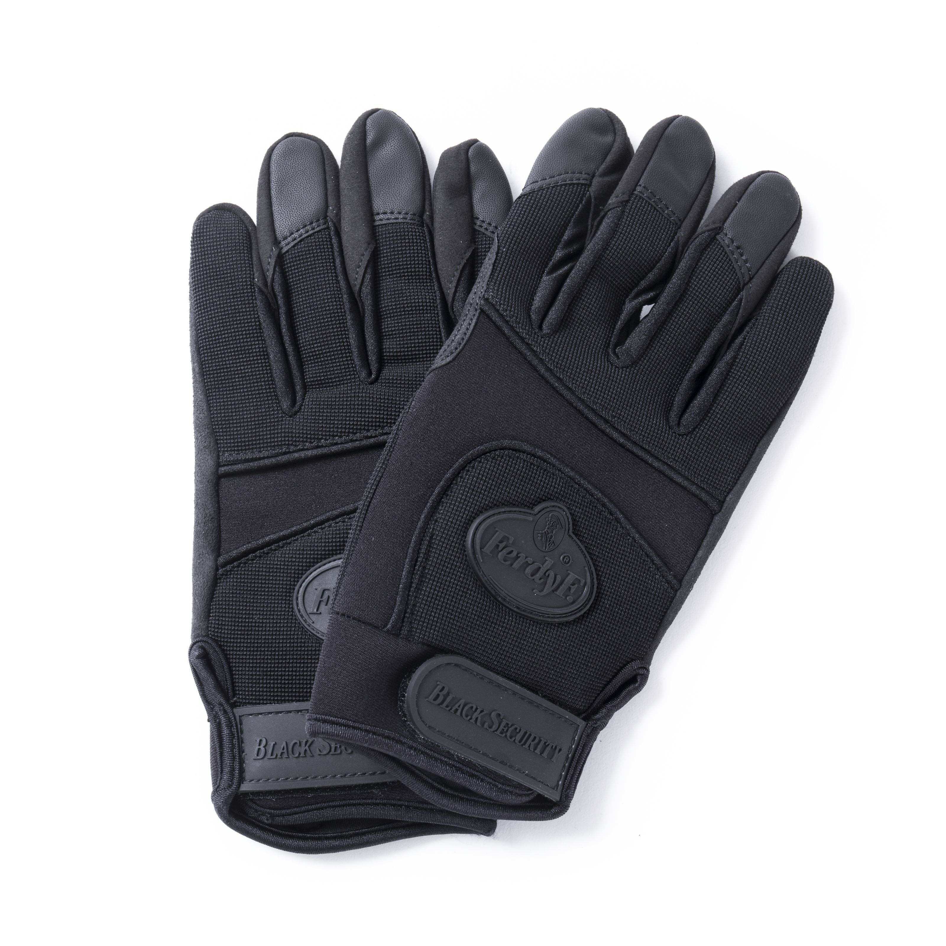 FerdyF. Arbeitshandschuhe (Handschuhe Black Security, M, Farbe schwarz, Zubehör für Licht und Bühne, Roadie Handschuhe) Handschuhe Black Security, M, Farbe schwarz - Roadie Handschuh