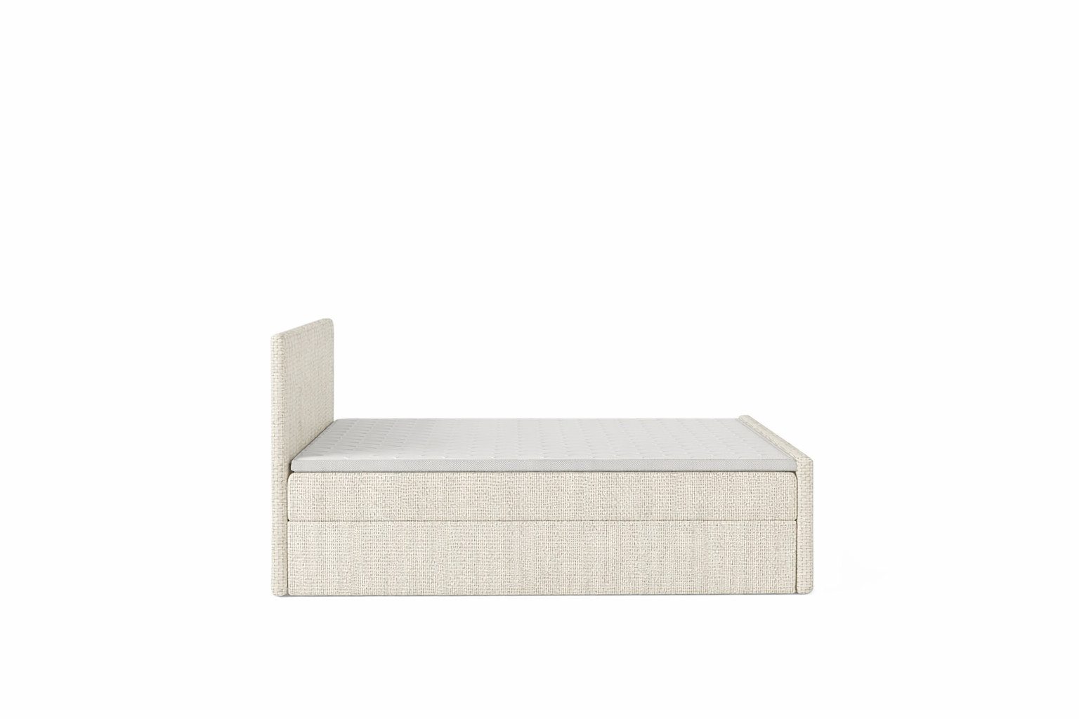 Kaiser Möbel Boxspringbett mit Matratze und zwei Bettkästen, Chenille-Stoff Flow, DEMETER (Komplettbett, Bett mit Matratze), zwei Bettkästen,wahlweise Matratze,Chenille-Stoff